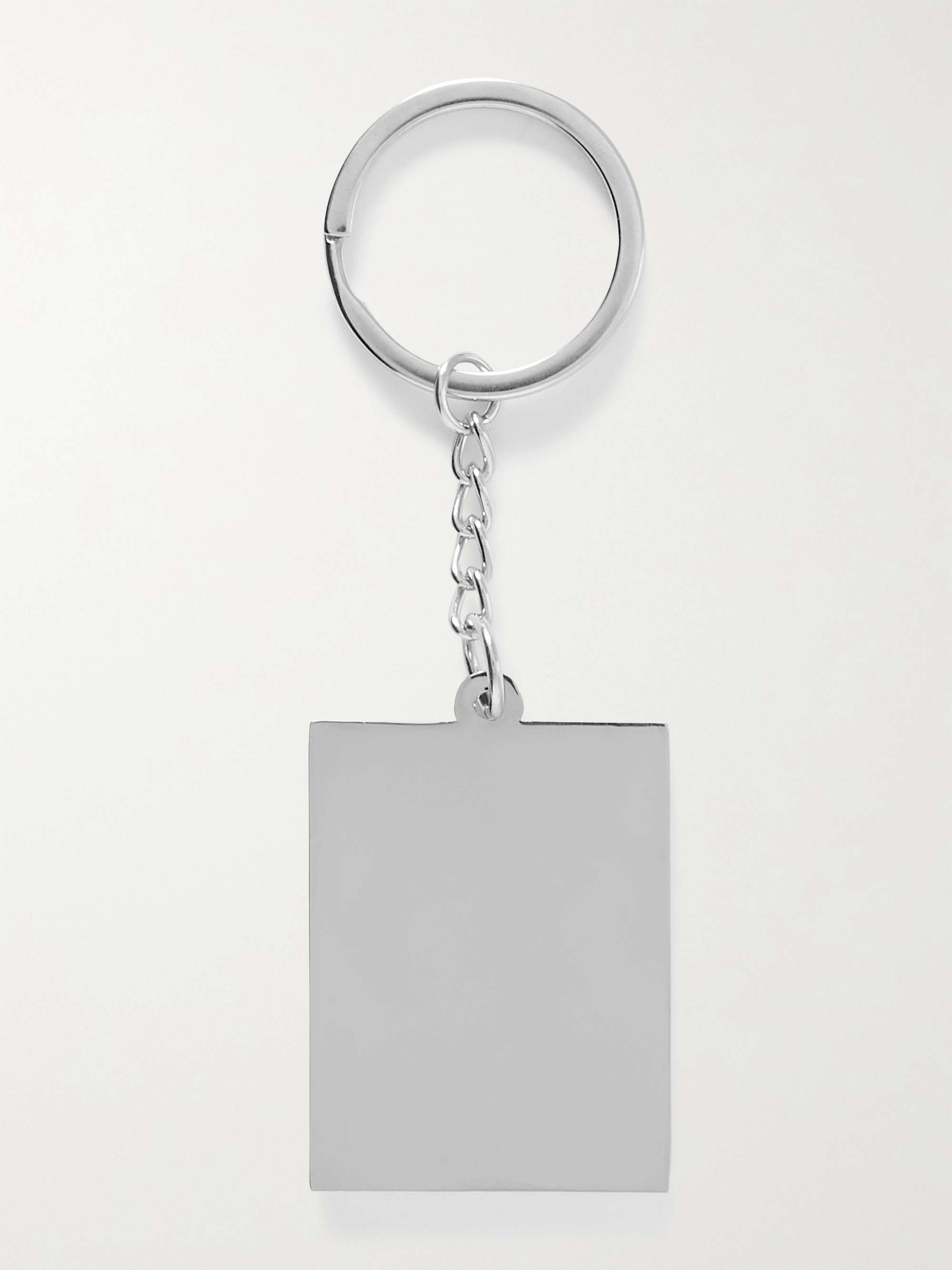 CAFÉ KITSUNÉ Logo-Engraved Silver-Tone Key Fob