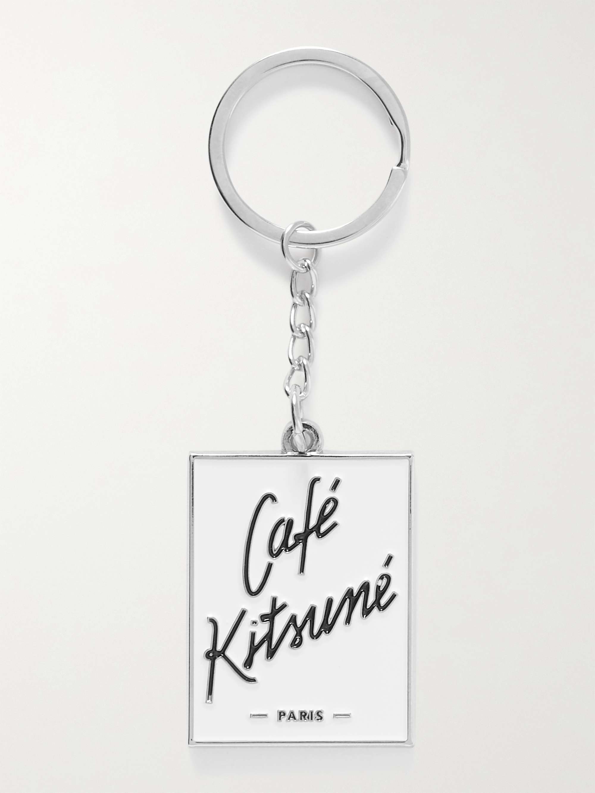 CAFÉ KITSUNÉ Logo-Engraved Silver-Tone Key Fob