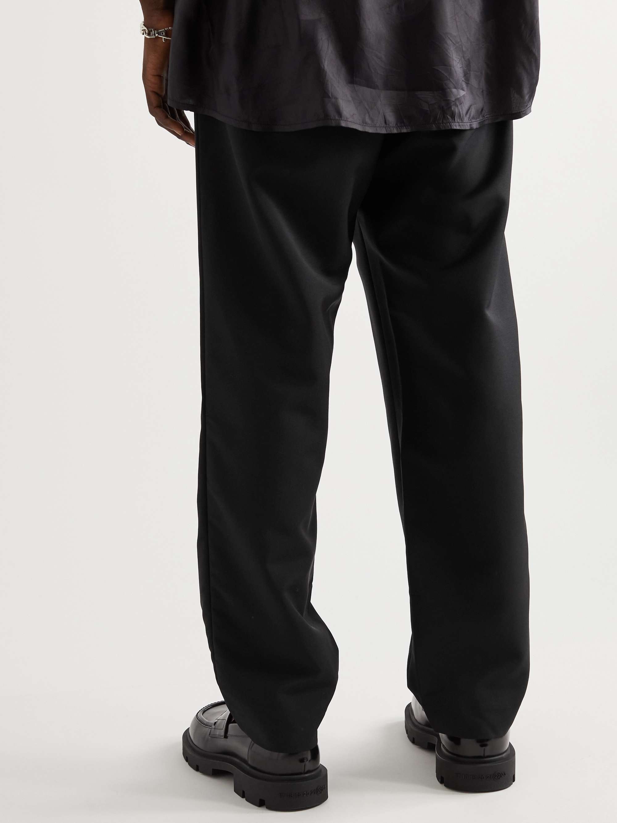 ACNE STUDIOS Straight-Leg Wool and Mohair-Blend Grain de Poudre Trousers
