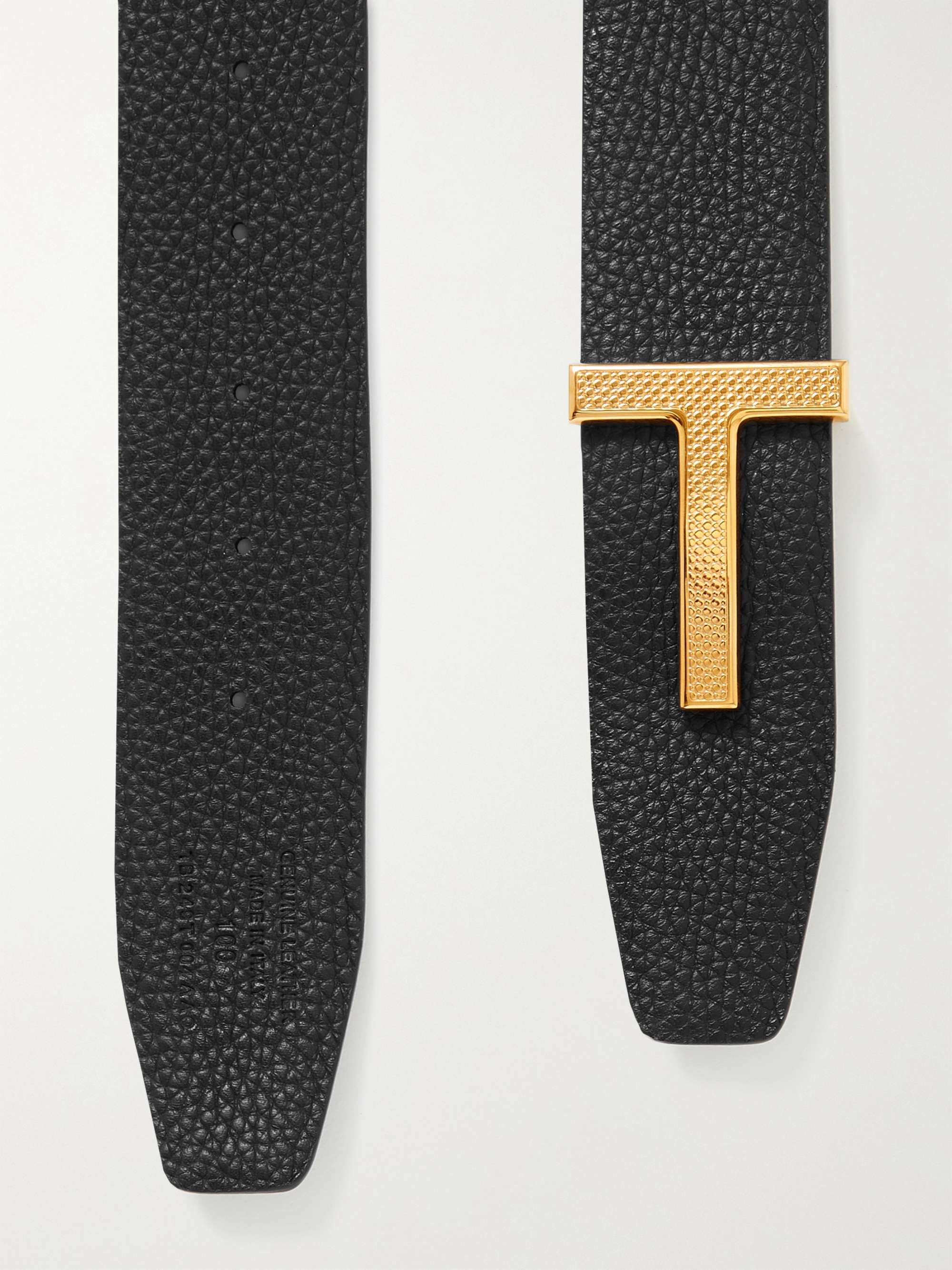 TOM FORD 4cm Reversible Full-Grain Leather Belt