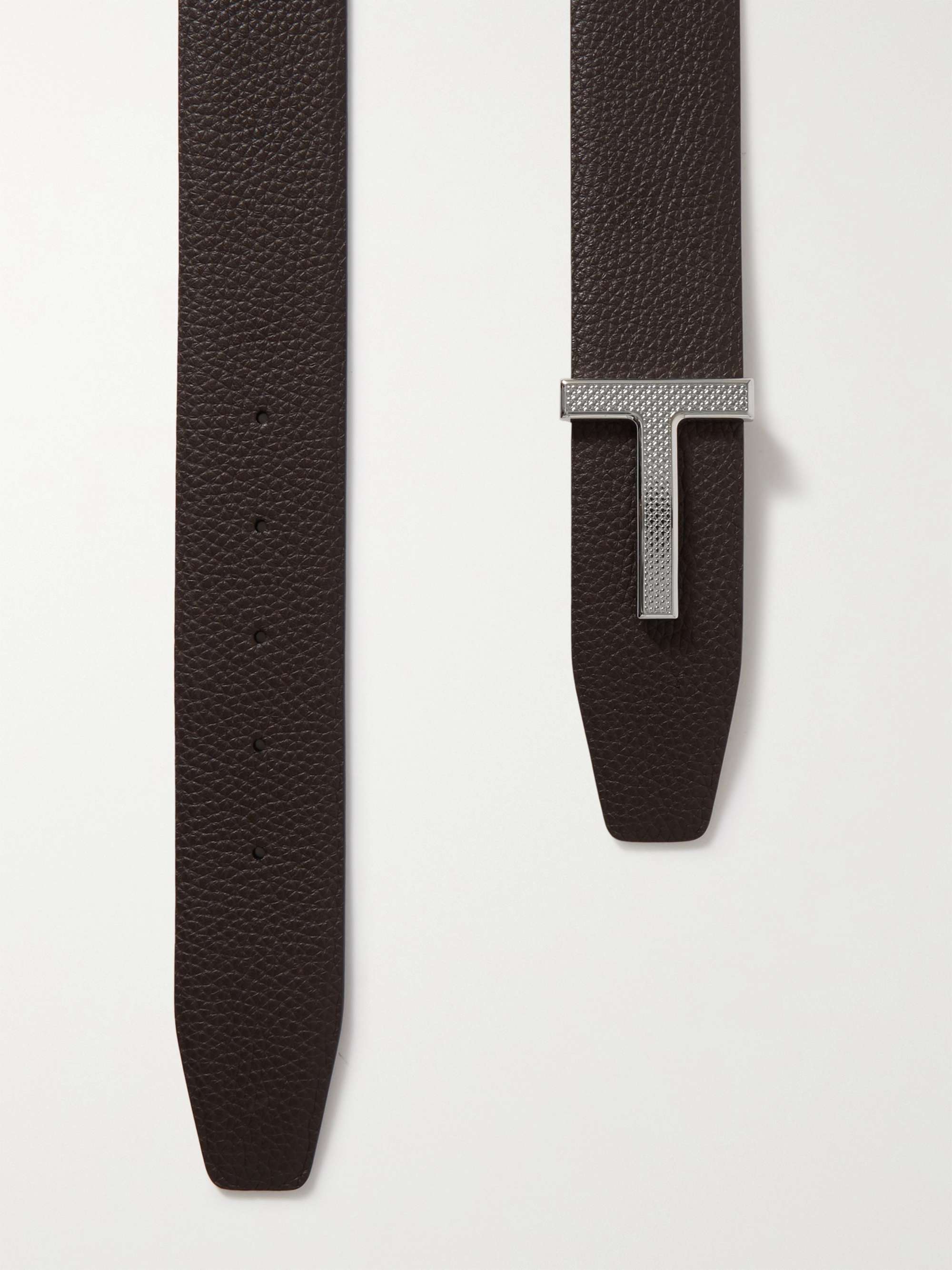 TOM FORD 4cm Reversible Full-Grain Leather Belt