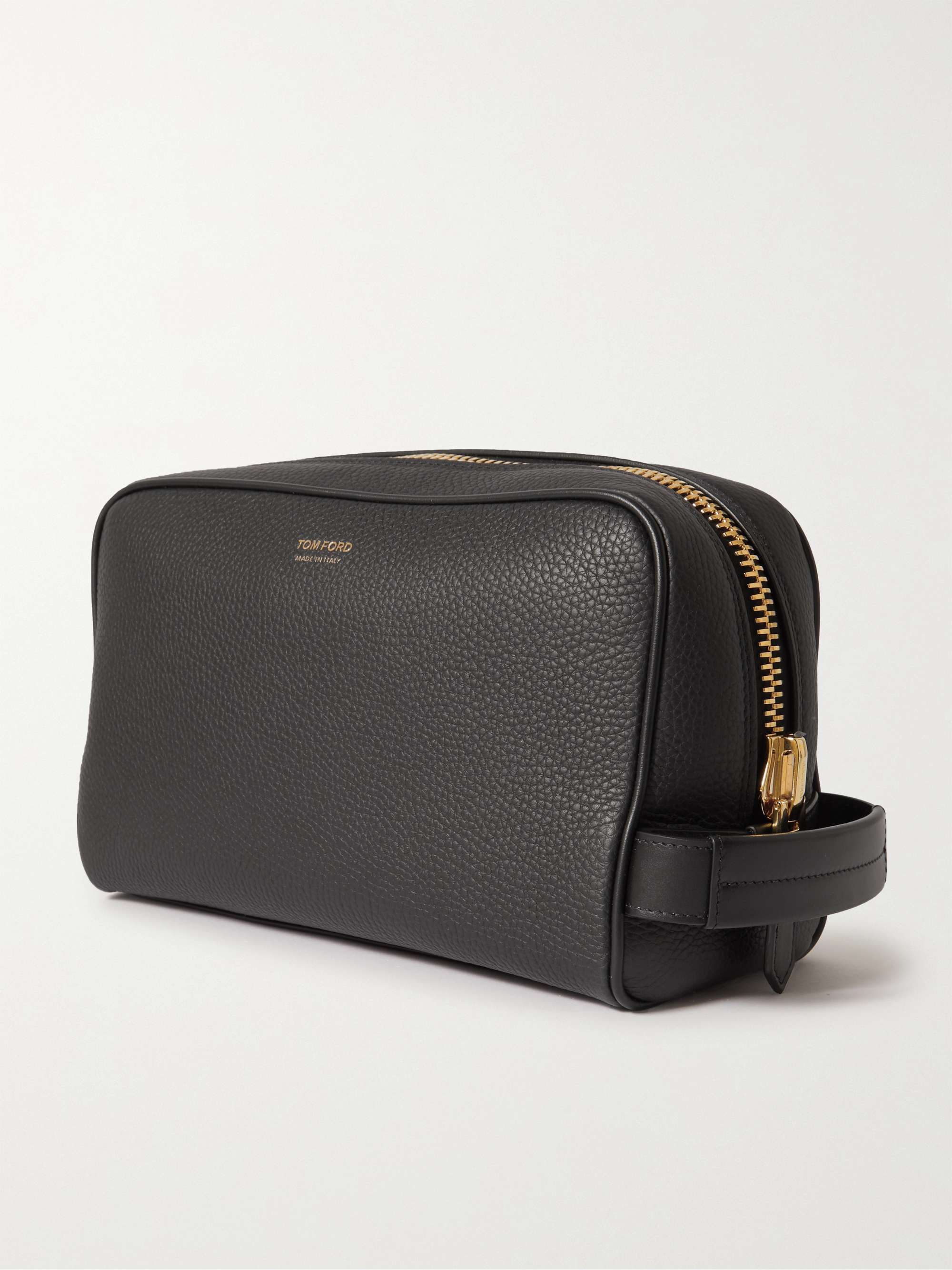 TOM FORD Pebble-Grain Leather Wash Bag