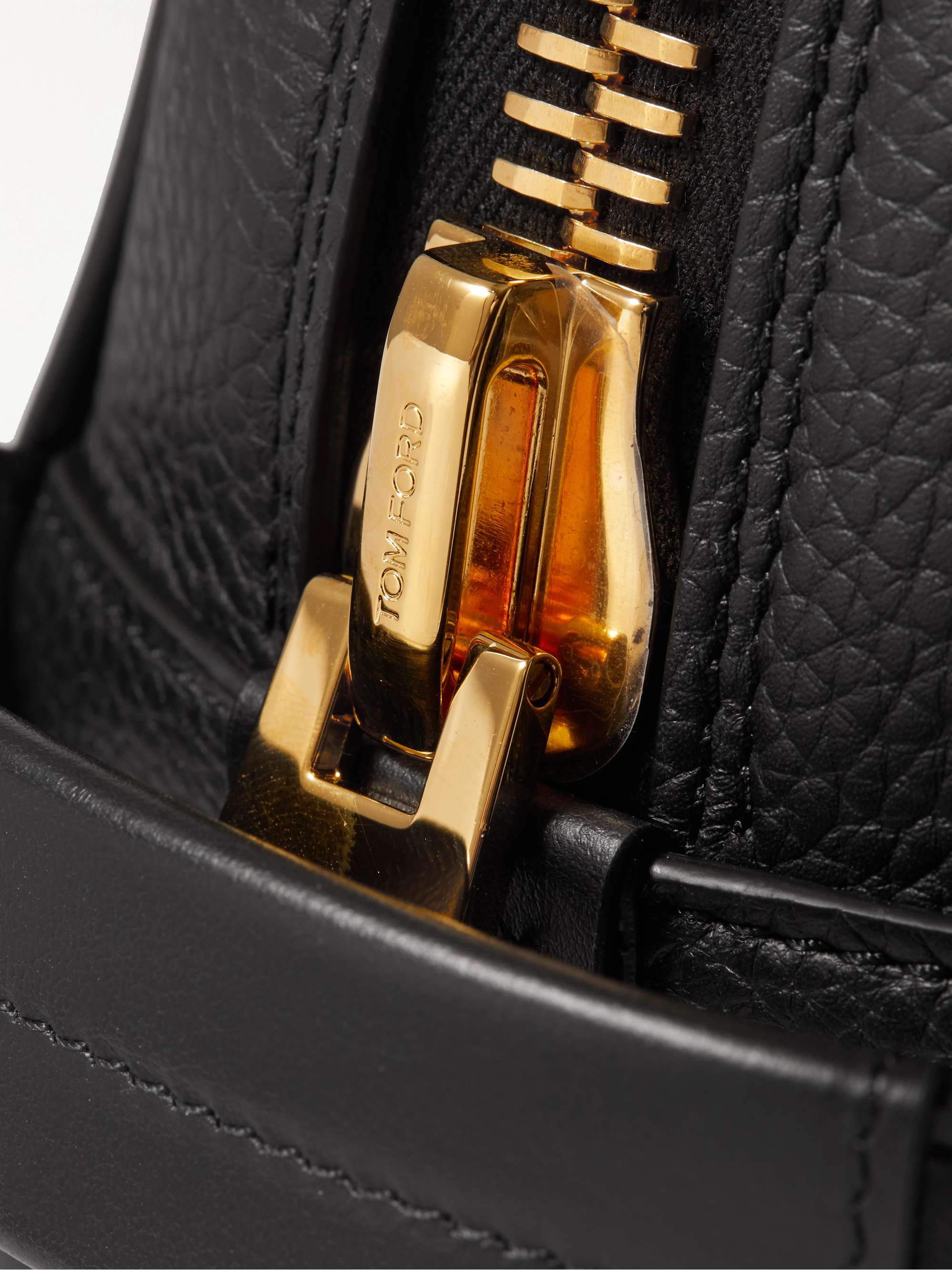TOM FORD Pebble-Grain Leather Wash Bag