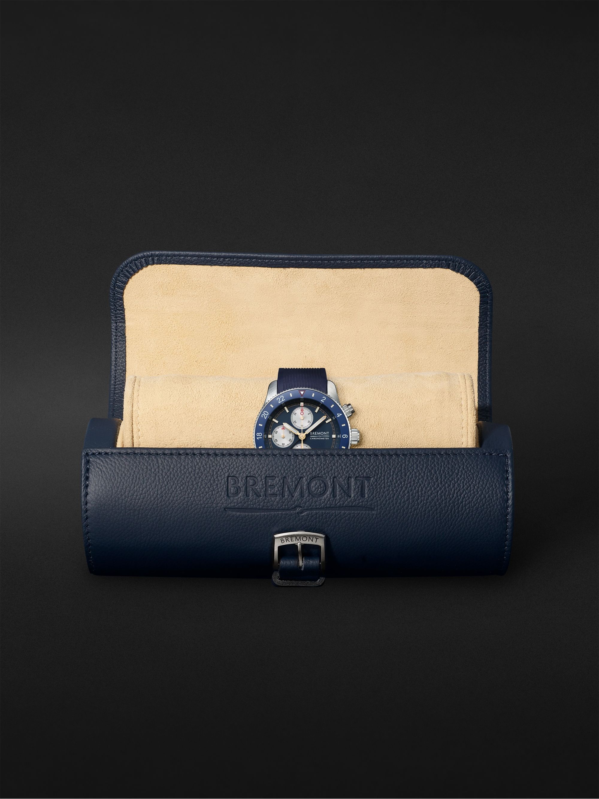 BREMONT Supermarine Sport Automatic Chronograph 43mm Stainless Steel and Rubber Watch, Ref. No. S200