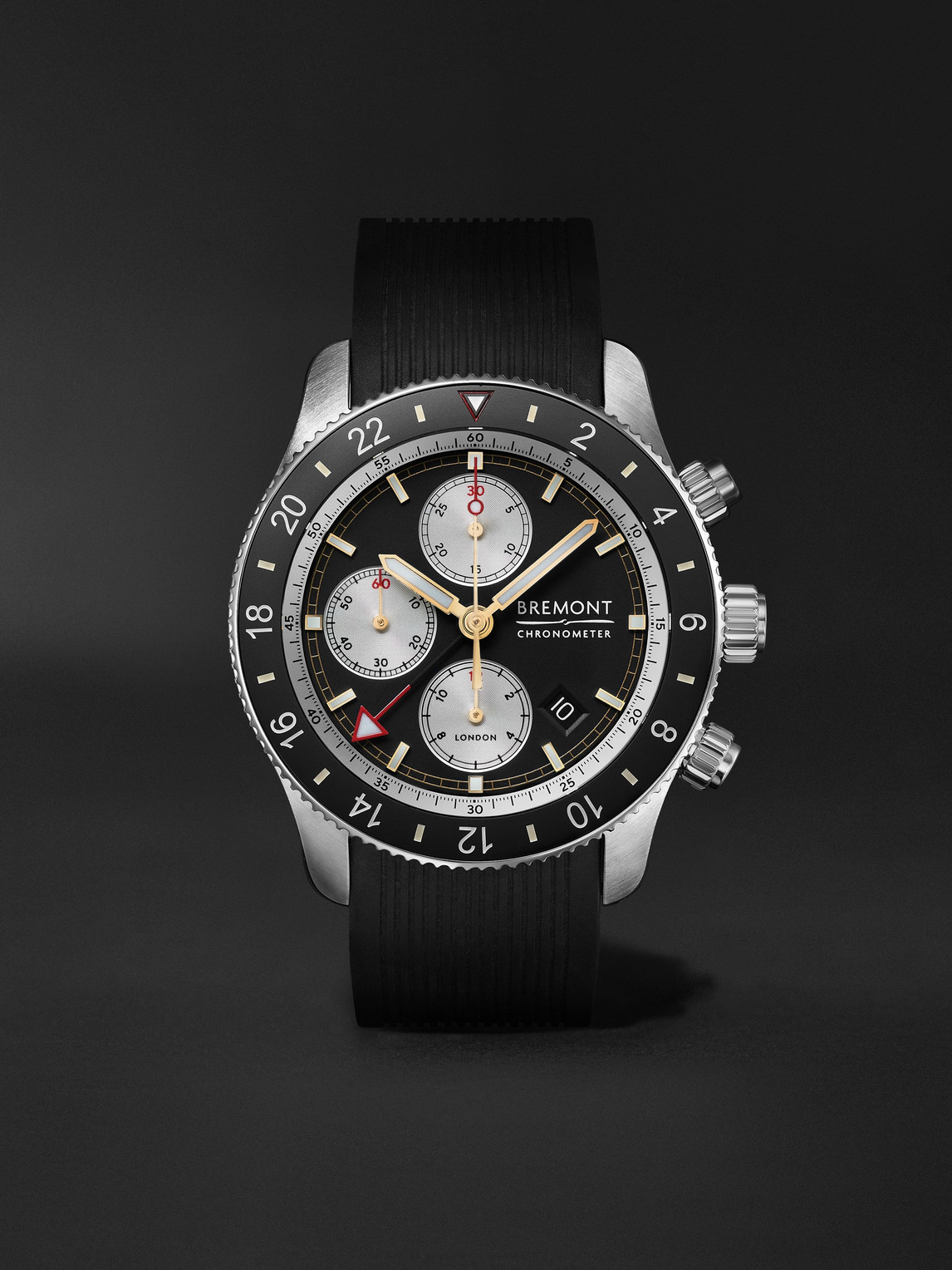 Supermarine Sport Automatic Chronograph 43mm Stainless Steel and Rubber Watch, Ref. No. S200