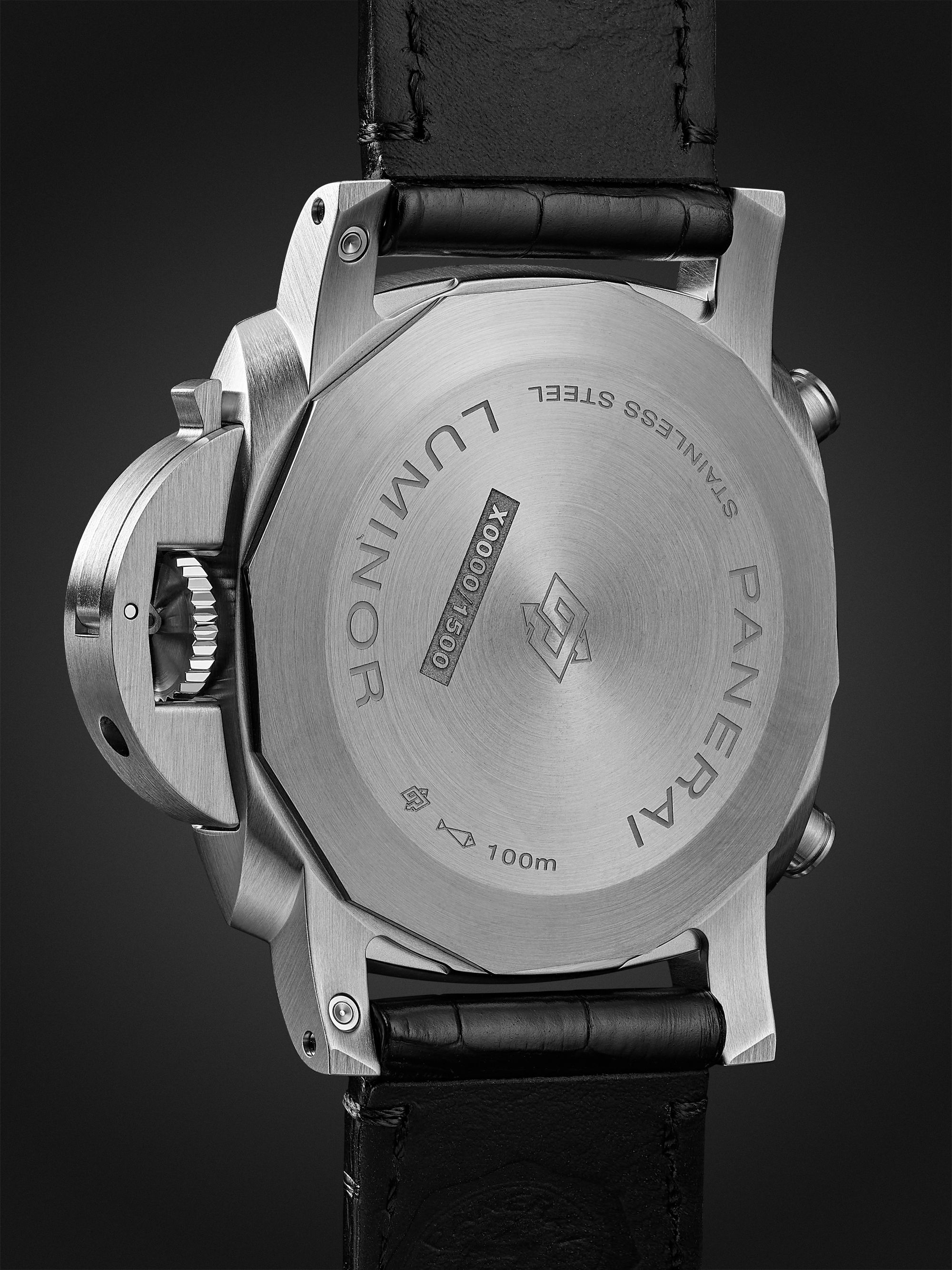 PANERAI Luminor Chrono Automatic Flyback Chronograph 44mm Stainless Steel and Alligator Watch, Ref. No. PAM1218