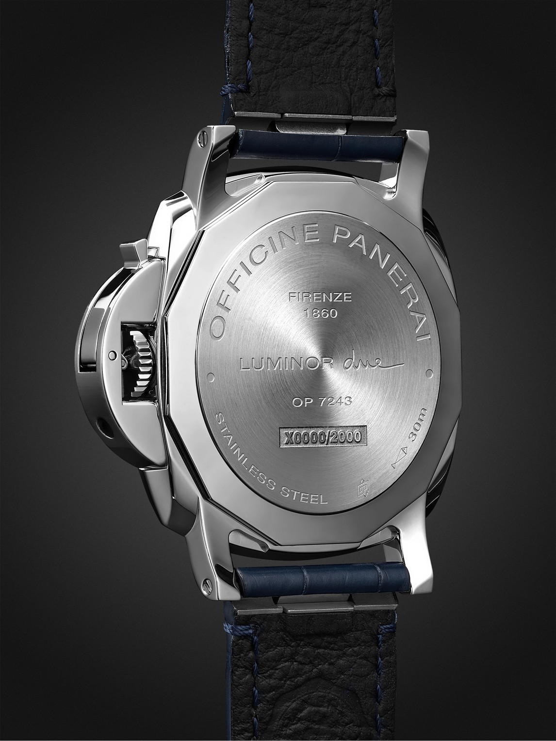  Panerai - Luminor Due Automatic 42mm Stainless Steel And Alligator Watch, Ref. No. Pam01274 - Men - Blue 