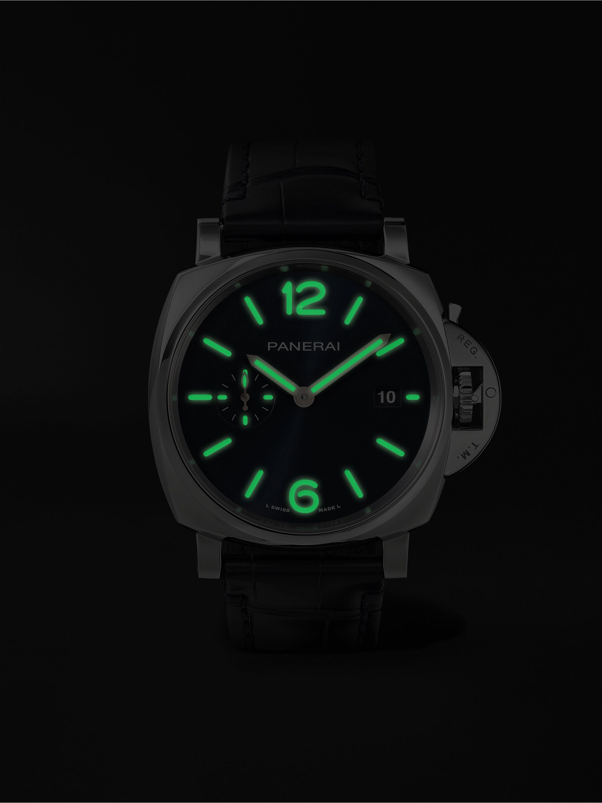 PANERAI Luminor Due Automatic 42mm Stainless Steel and Alligator Watch, Ref. No. PAM01274