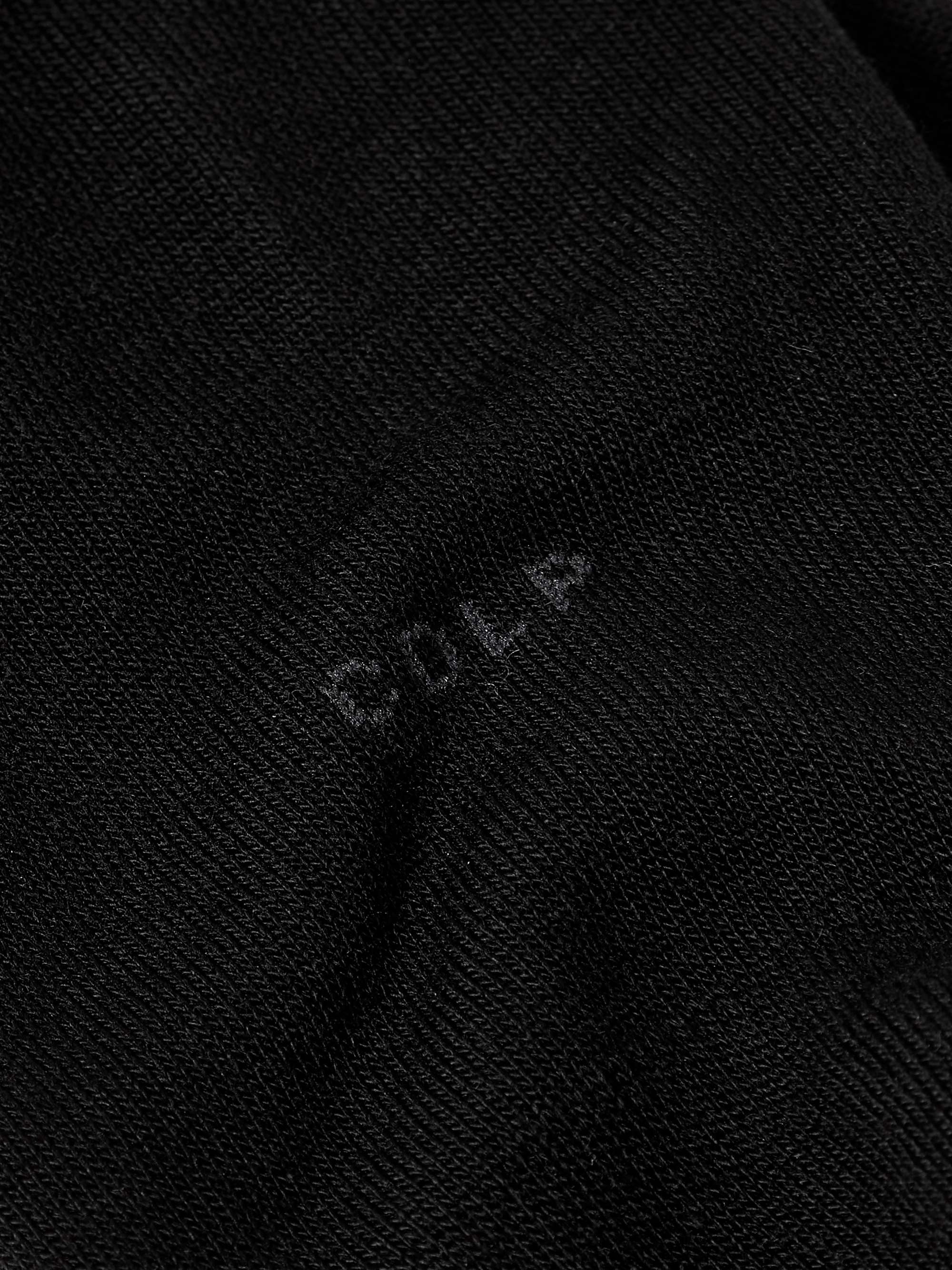 CDLP Three-Pack No-Show Bamboo-Blend Socks