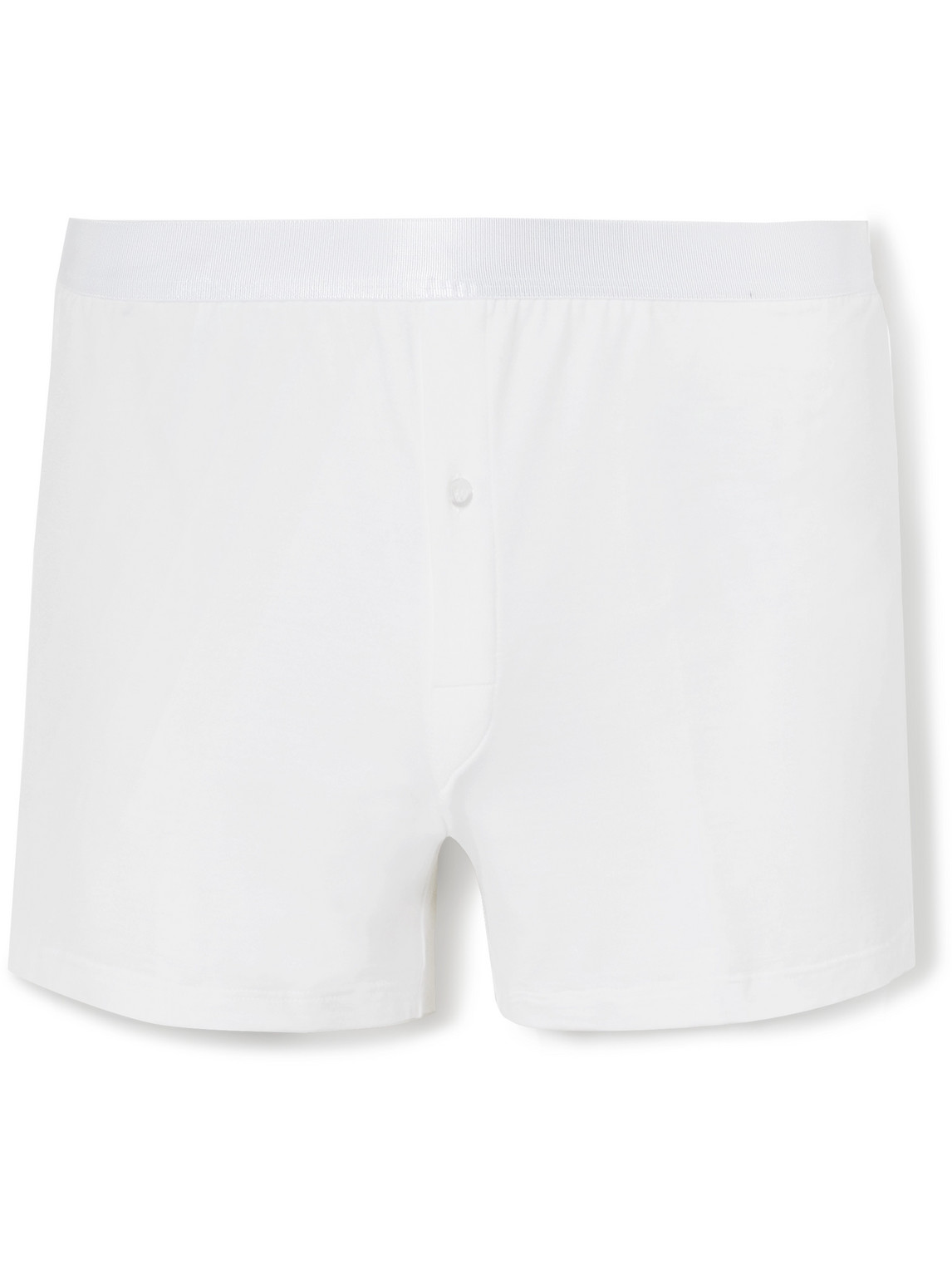 Cdlp Stretch-lyocell Boxer Shorts In White