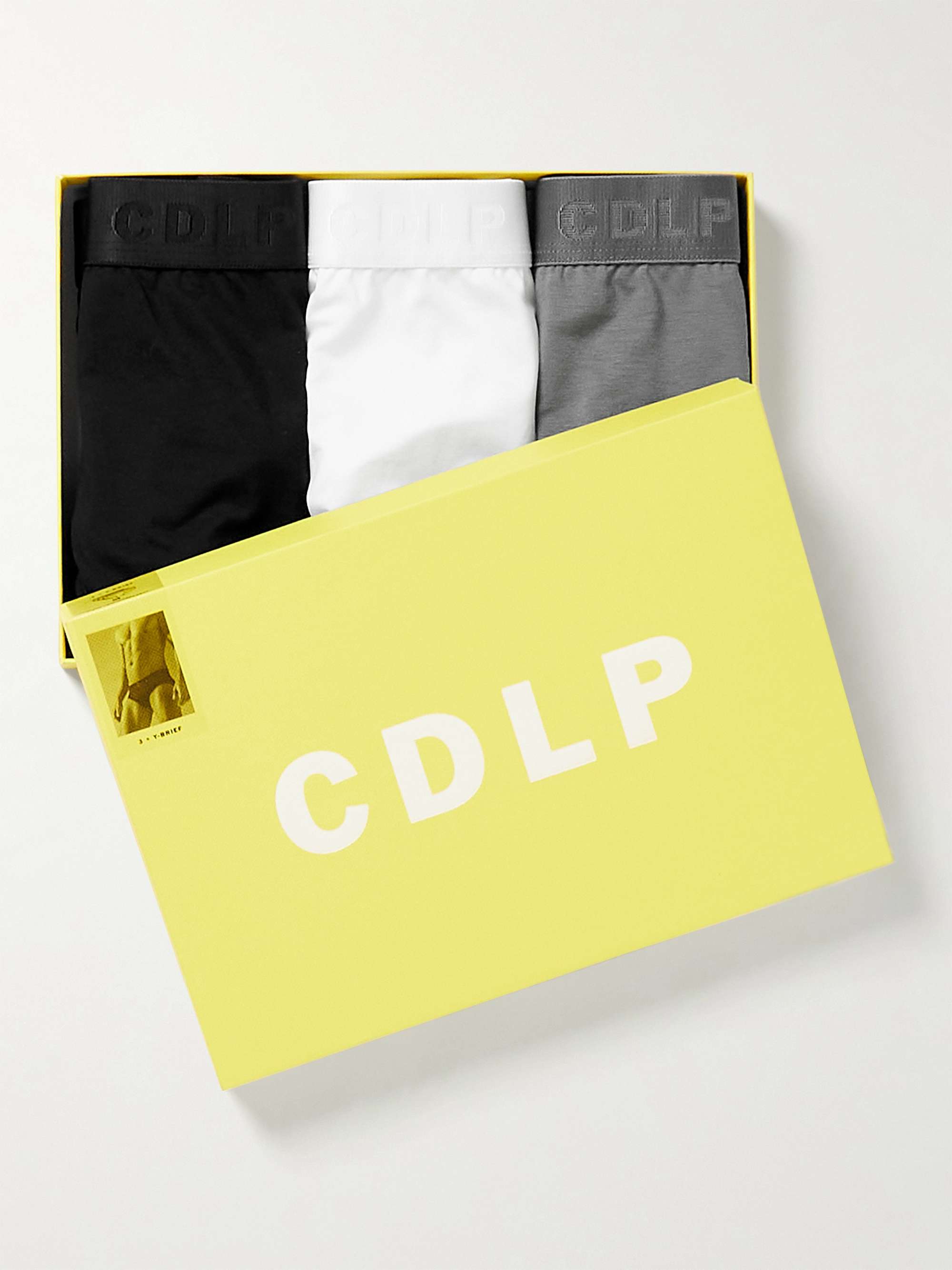 CDLP Three-Pack Stretch-Lyocell Briefs