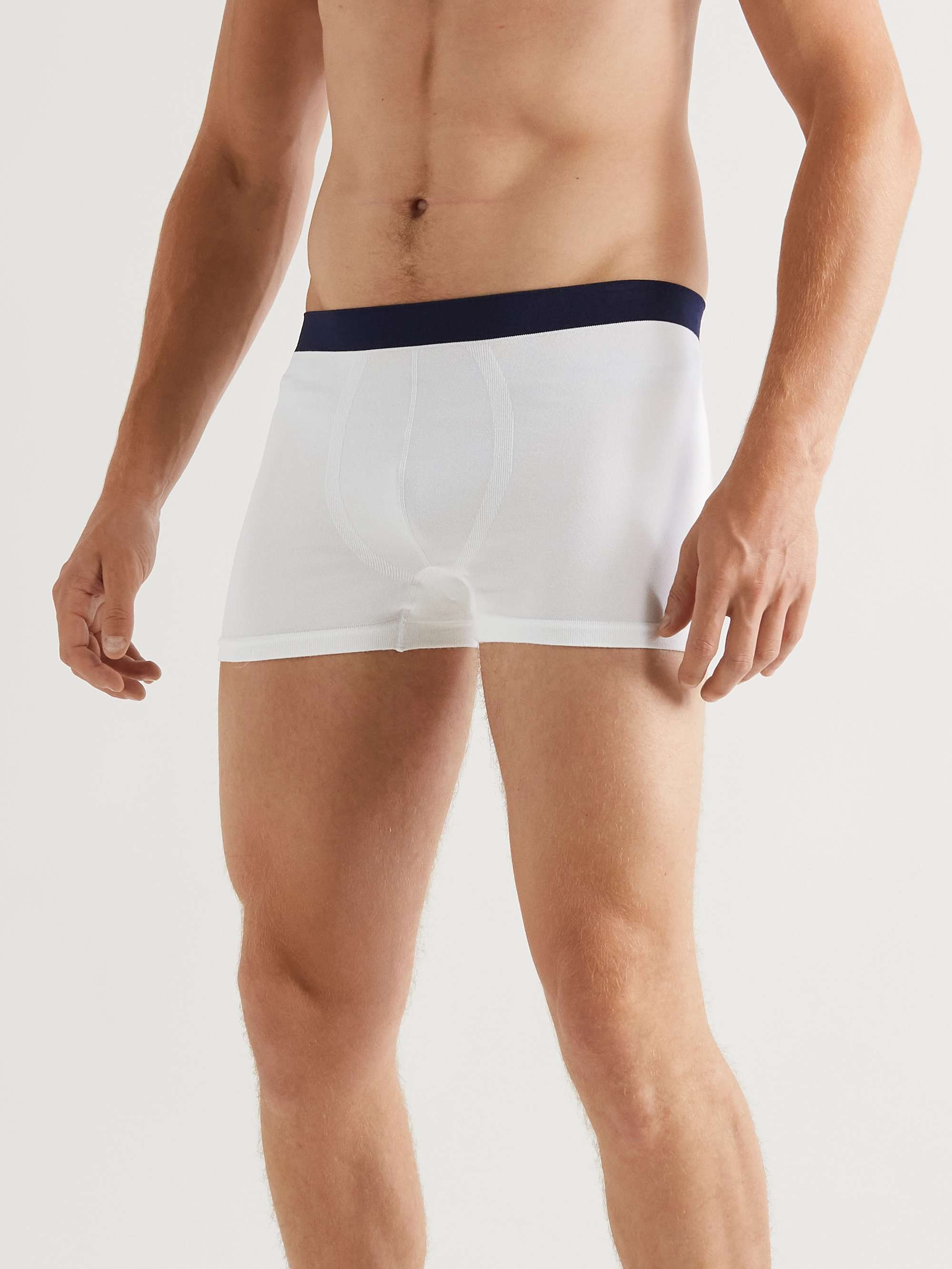 HAMILTON AND HARE Five-Pack Seamless Cotton Boxer Briefs