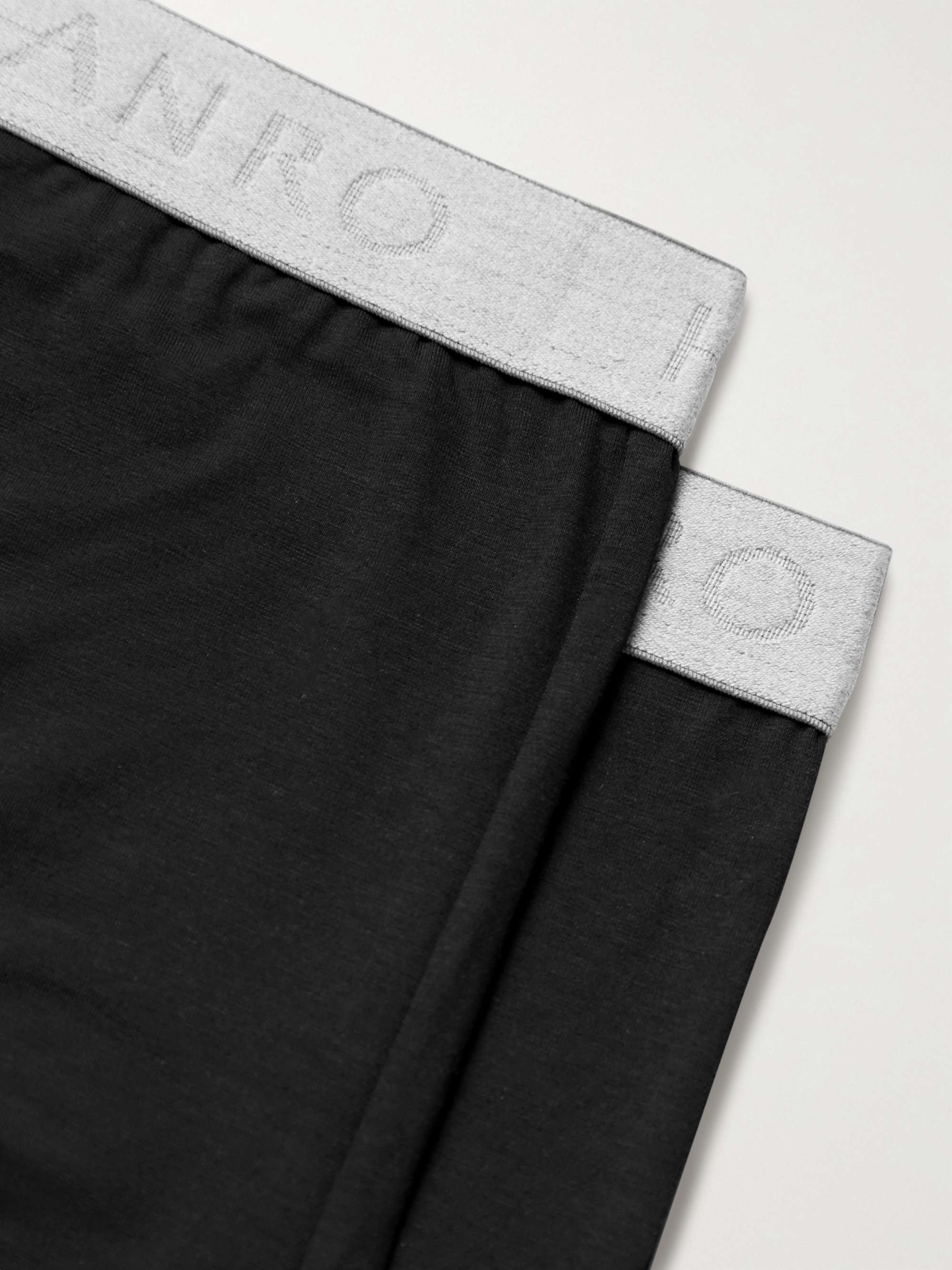 HANRO Essentials Two-Pack Stretch-Cotton Boxer Briefs