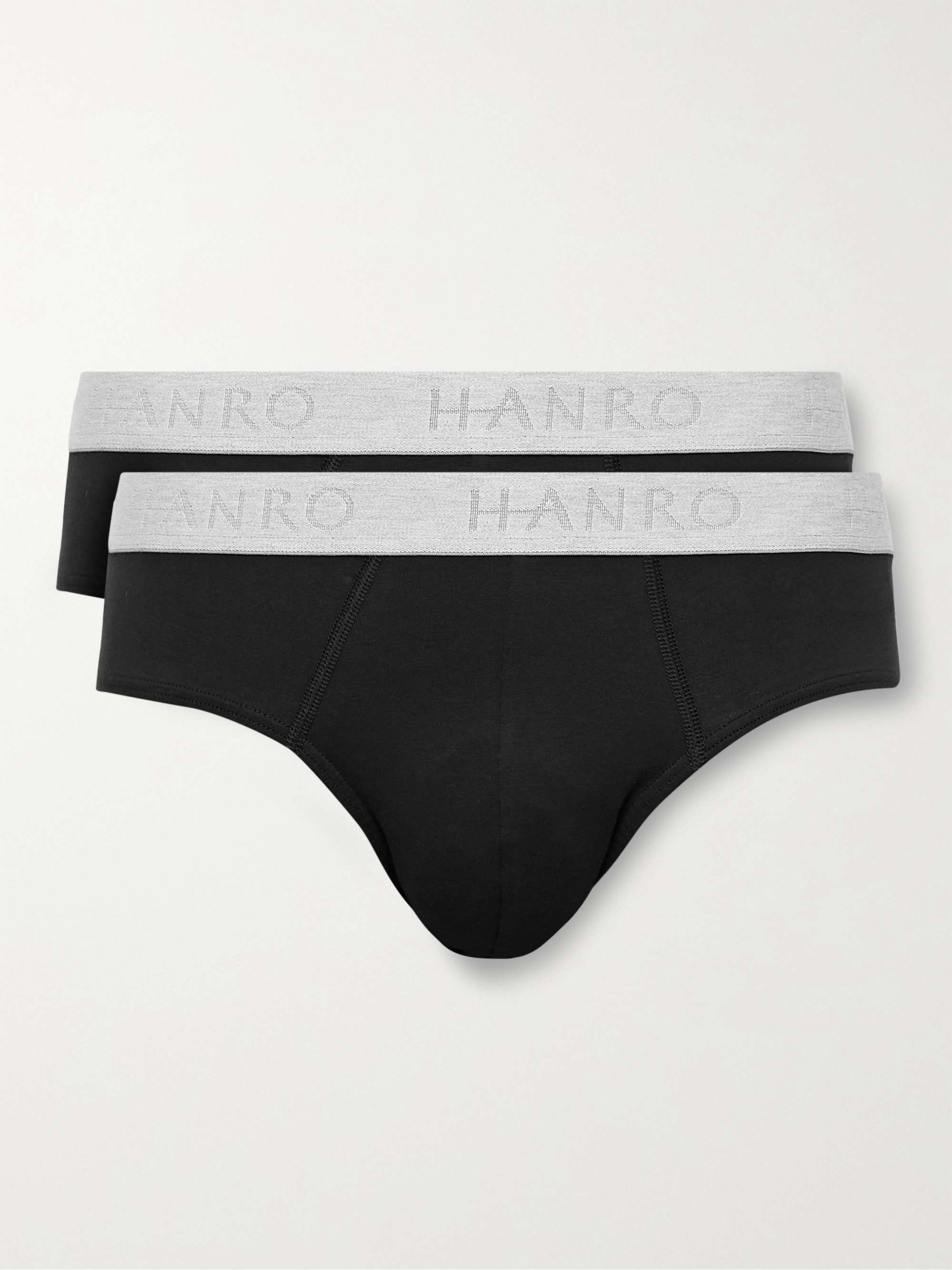 HANRO Essentials Two-Pack Stretch-Cotton Briefs
