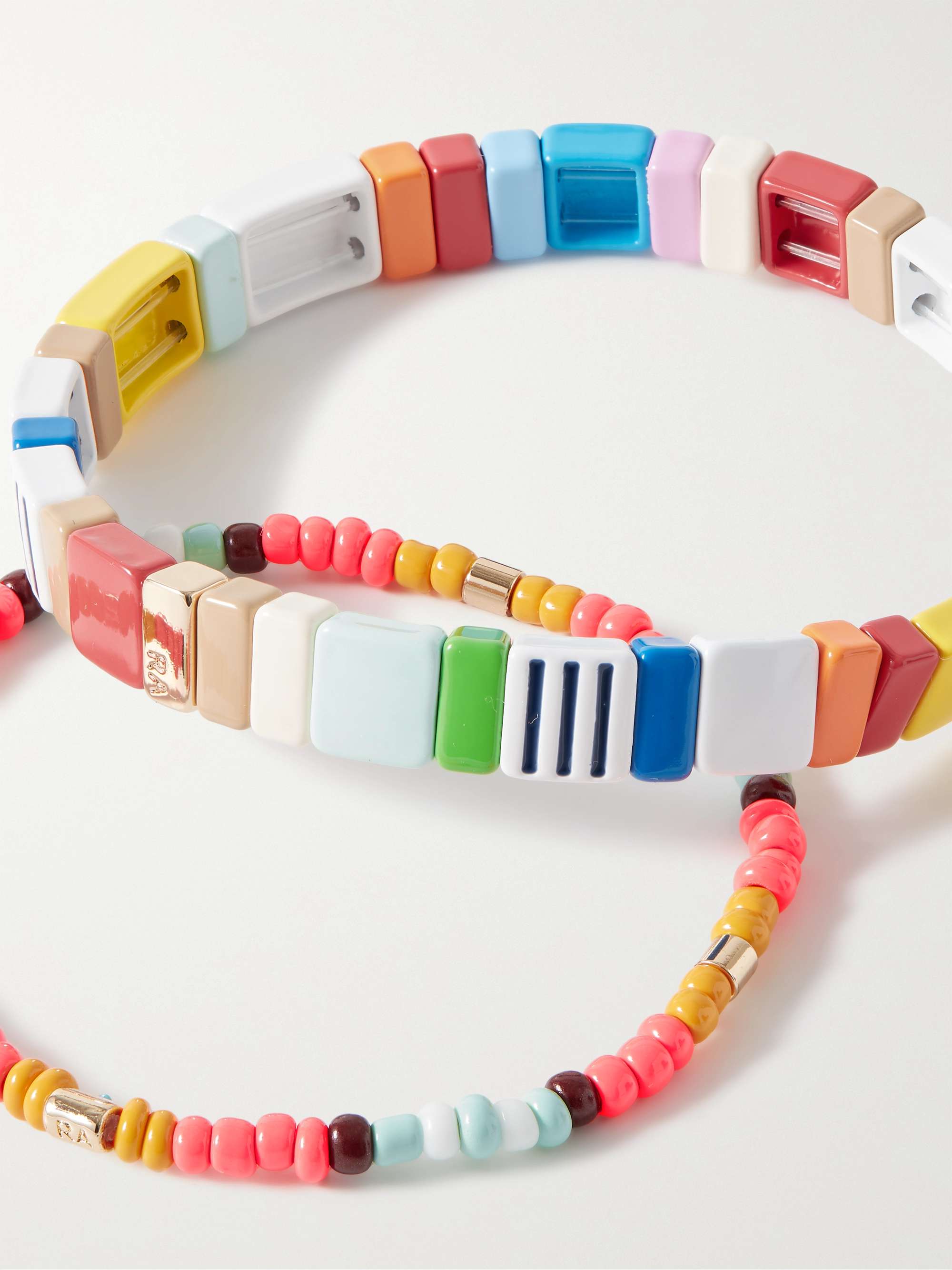 ROXANNE ASSOULIN Oh Happy Day Set of Two Enamel Bracelets
