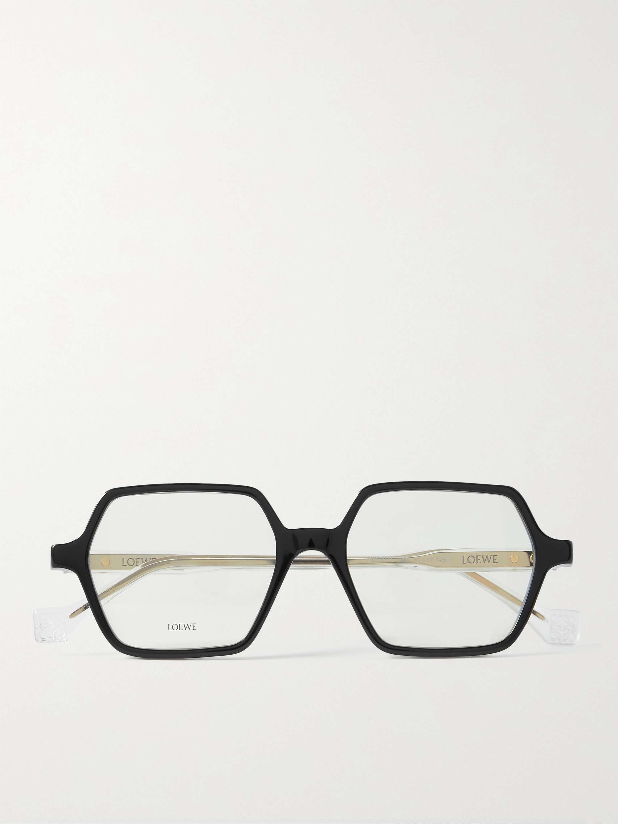 LOEWE Hexagon-Frame Acetate Optical Glasses