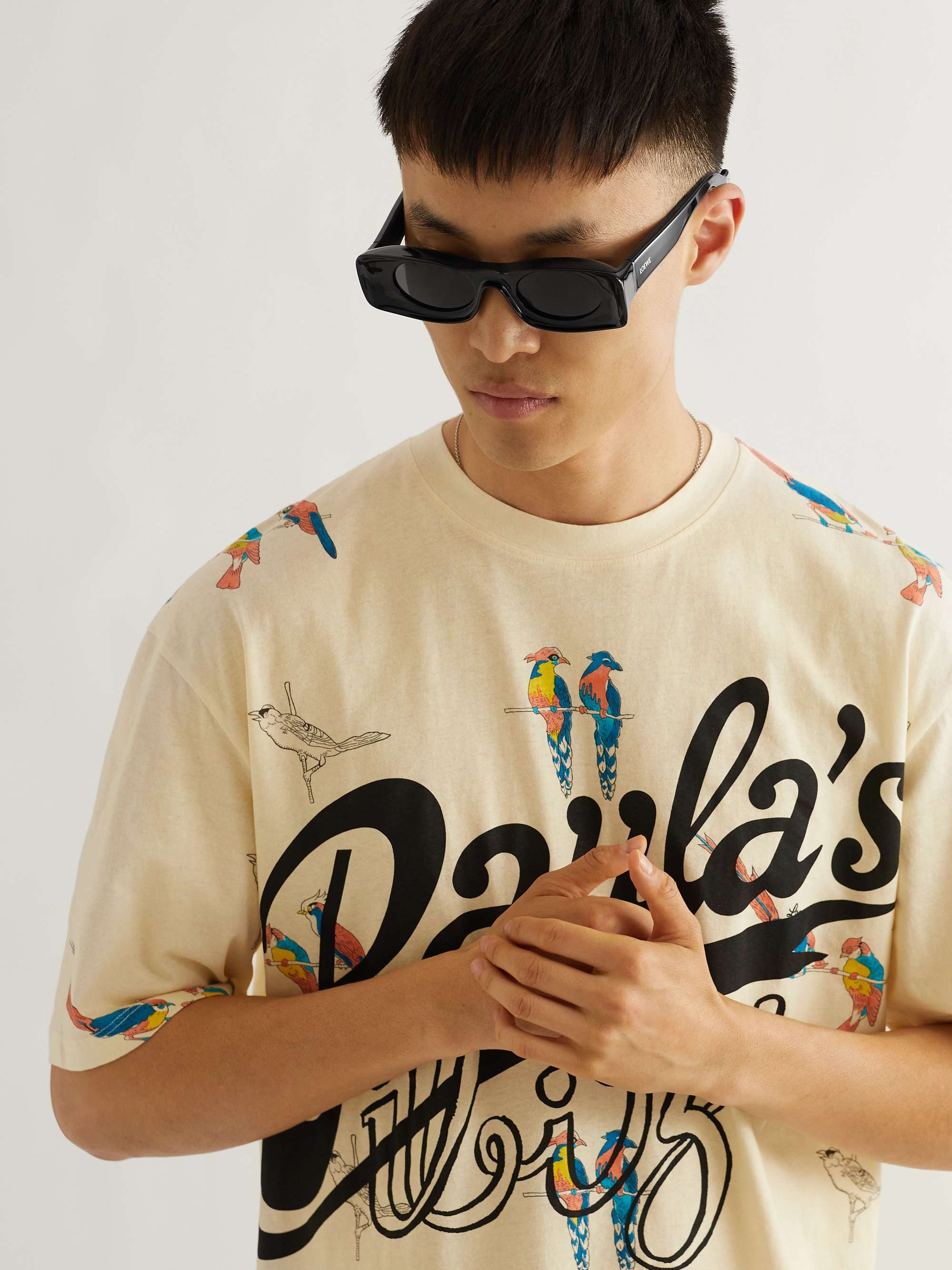 LOEWE + Paula's Ibiza Rectangular-Frame Acetate Sunglasses