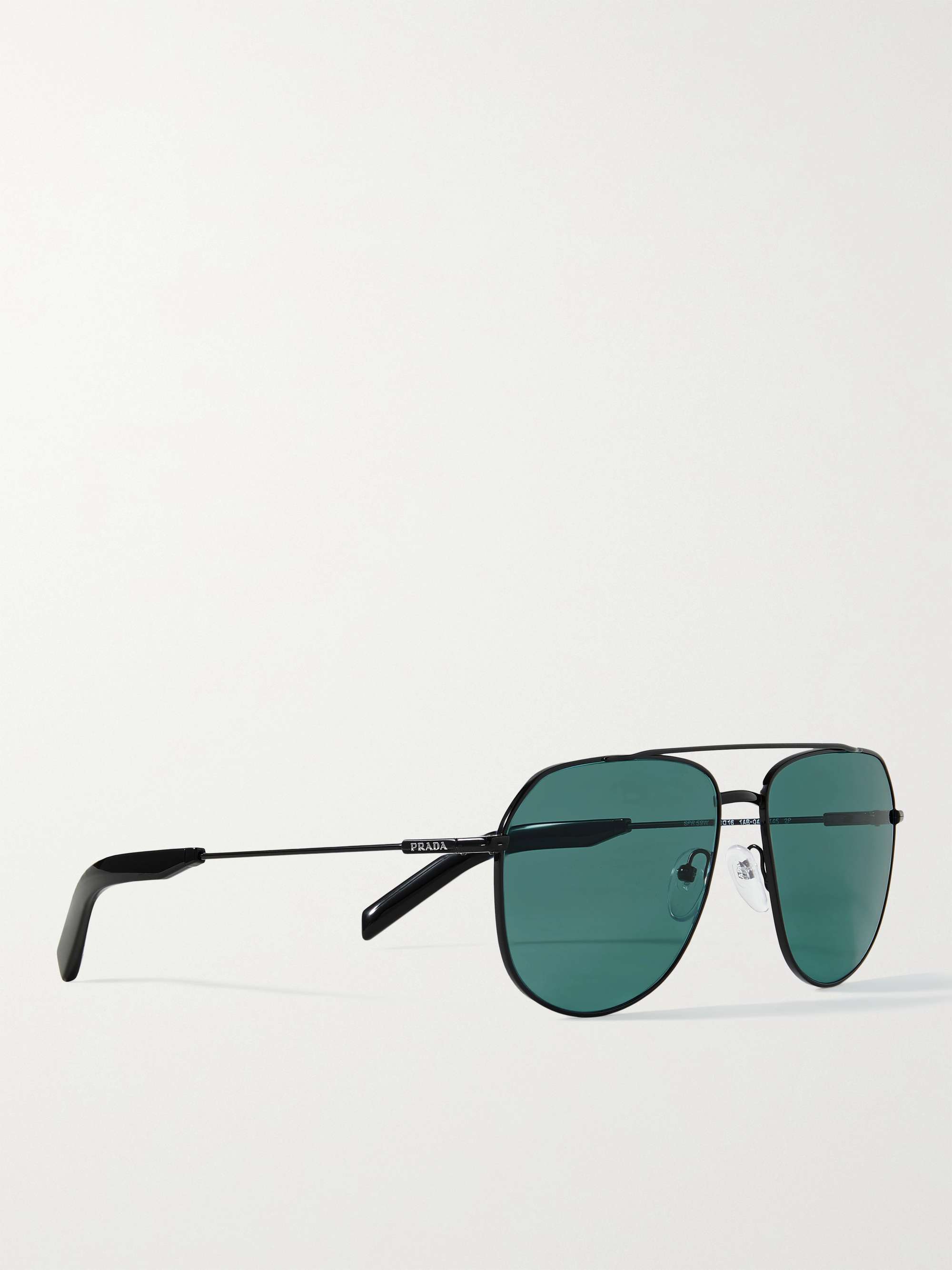 PRADA Aviator-Style Polarised Metal Sunglasses
