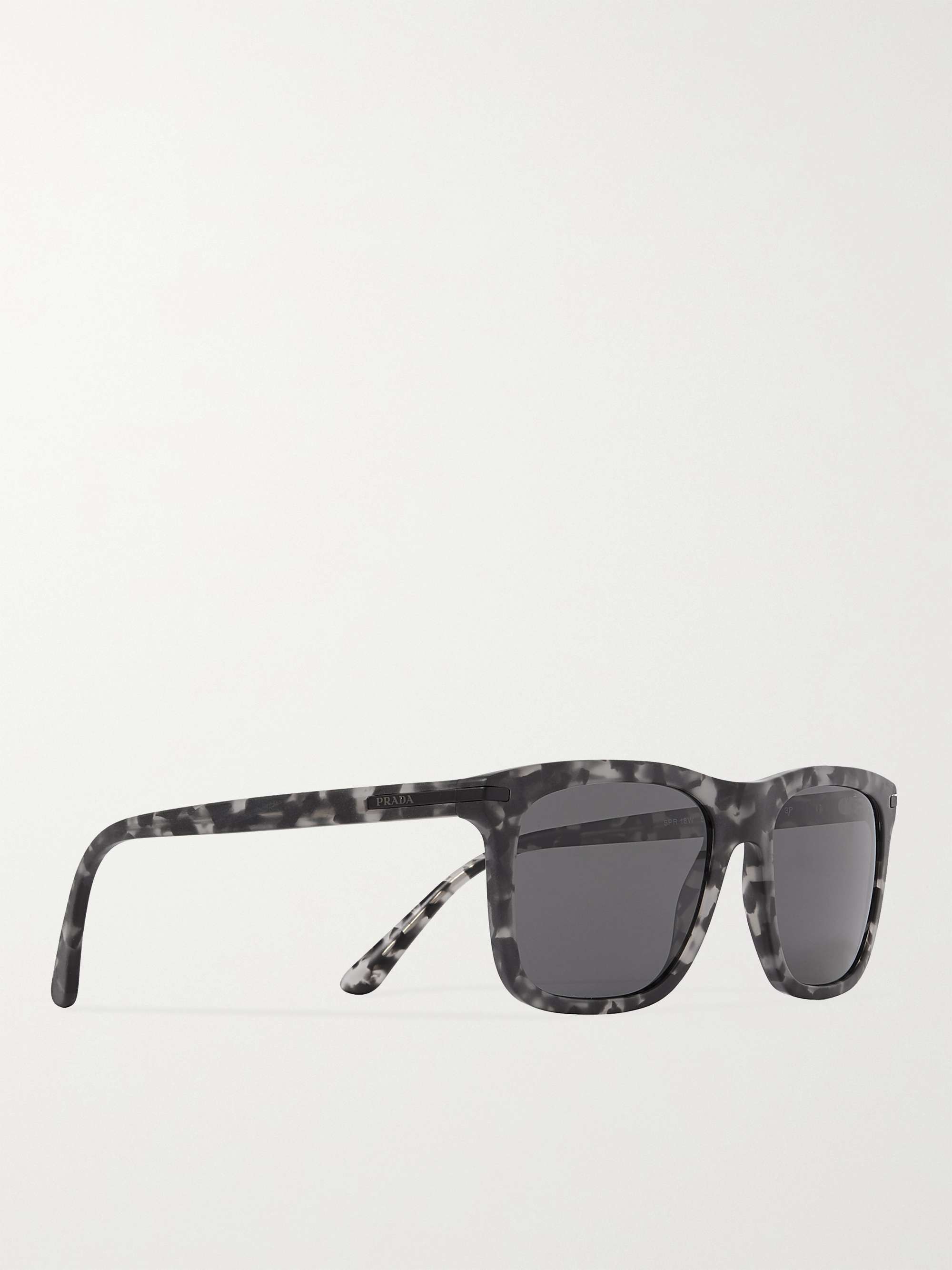 PRADA Square-Frame Tortoiseshell Acetate Sunglasses