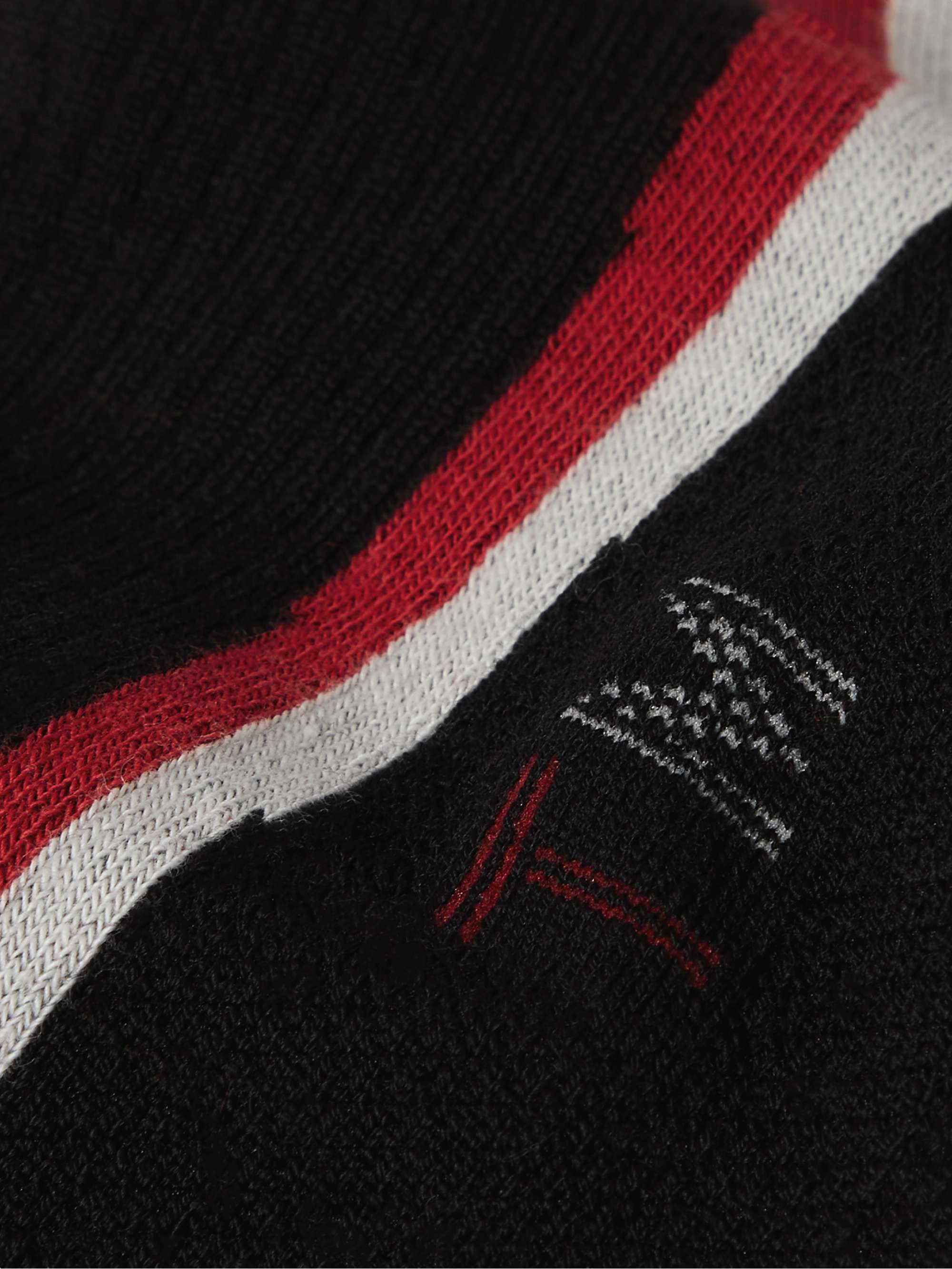 ZEGNA Striped TECHMERINO Wool-Blend Socks