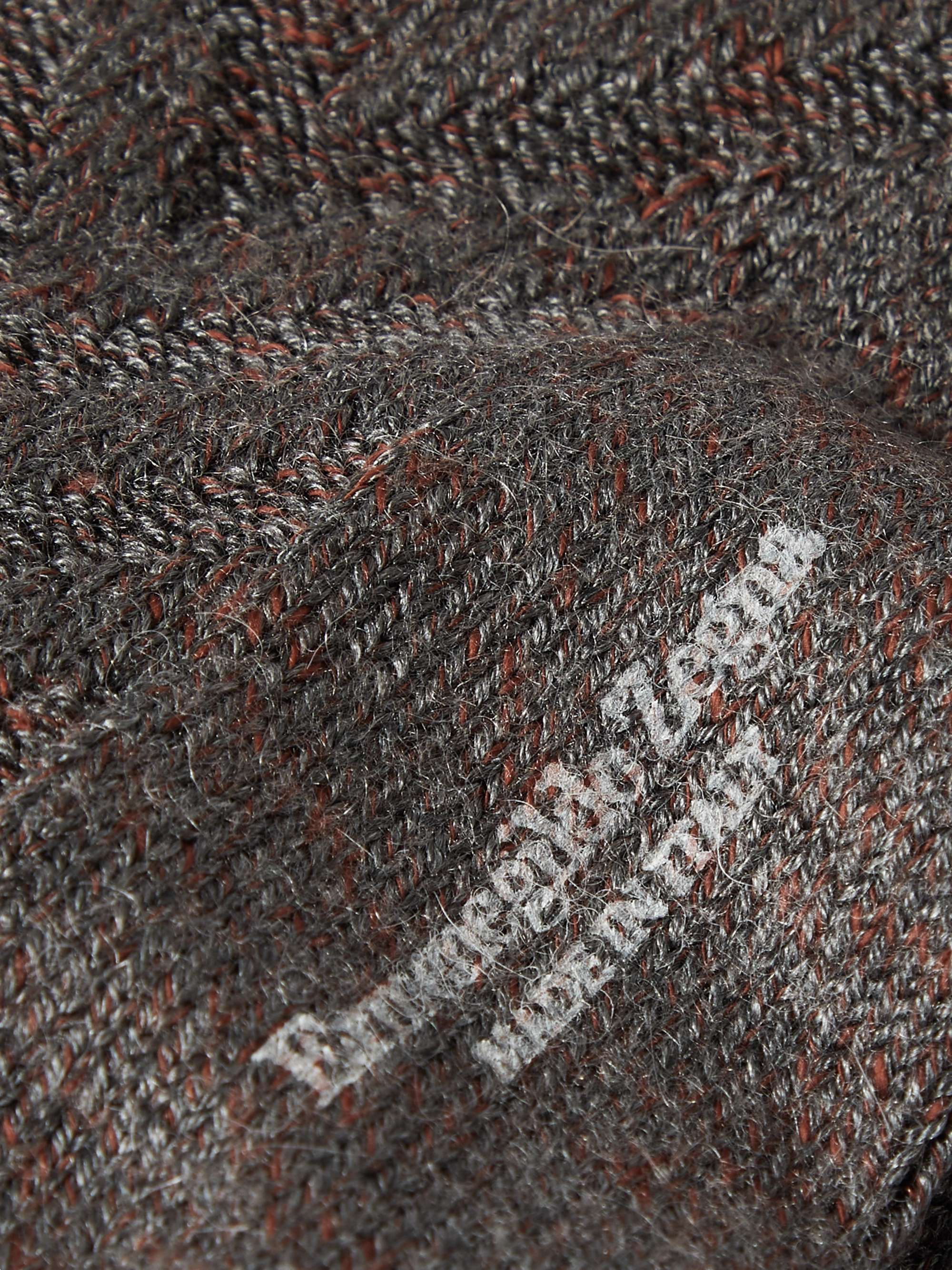 ZEGNA Maxi Chevron Micro Modal-Blend Socks