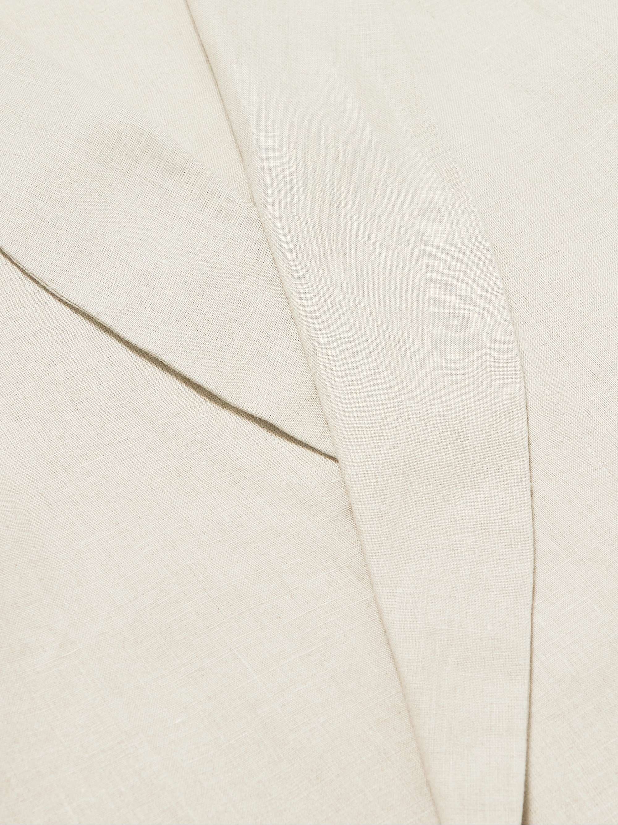 ÉCHAPPER Belted Linen-Canvas Robe