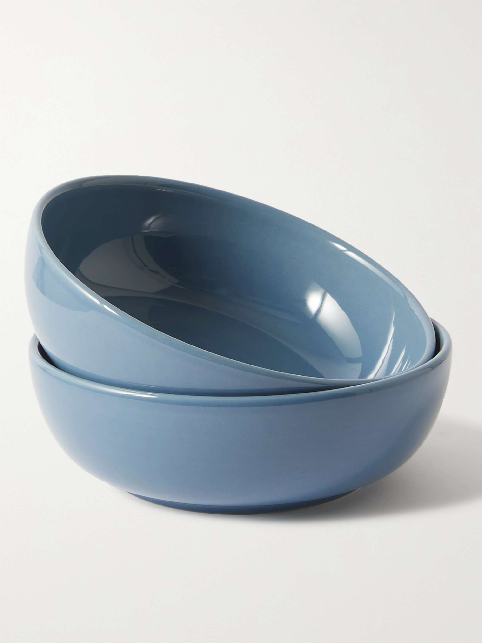 R+D.LAB Set of Two Large Bilancia Glazed Ceramic Bowls