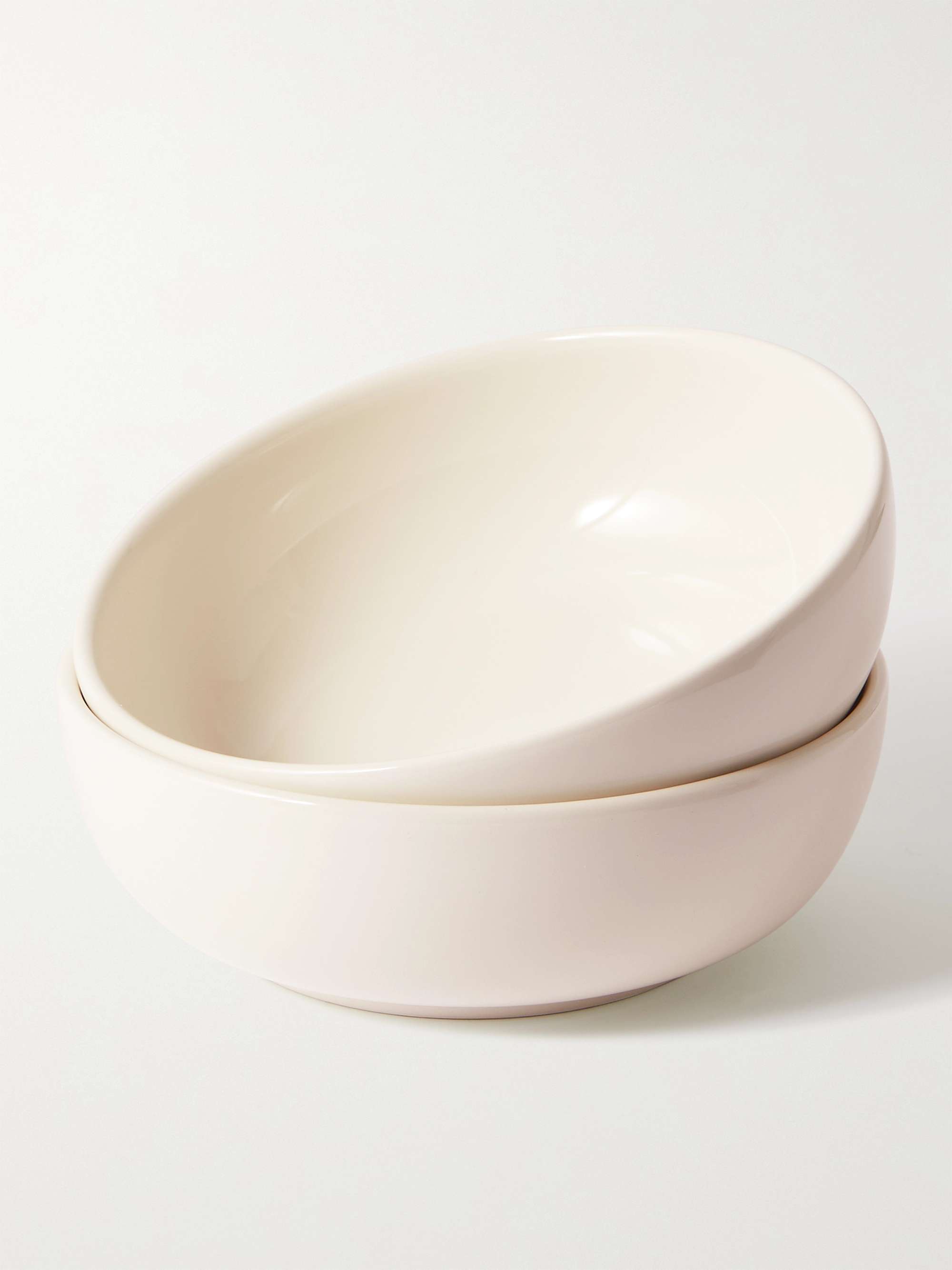 R+D.LAB Set of Two Large Bilancia Glazed Ceramic Bowls