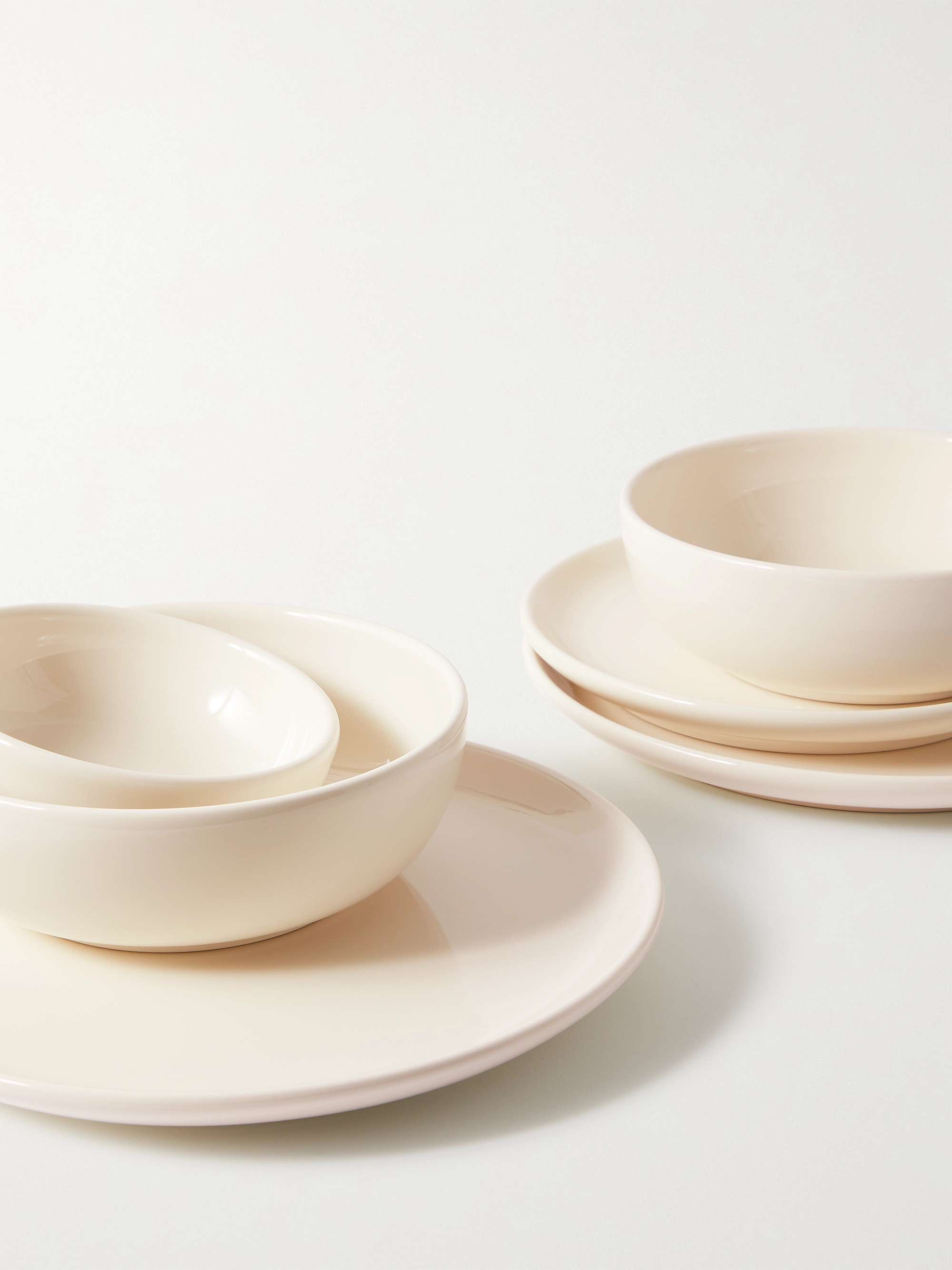 R+D.LAB Set of Two Large Bilancia Glazed Ceramic Bowls