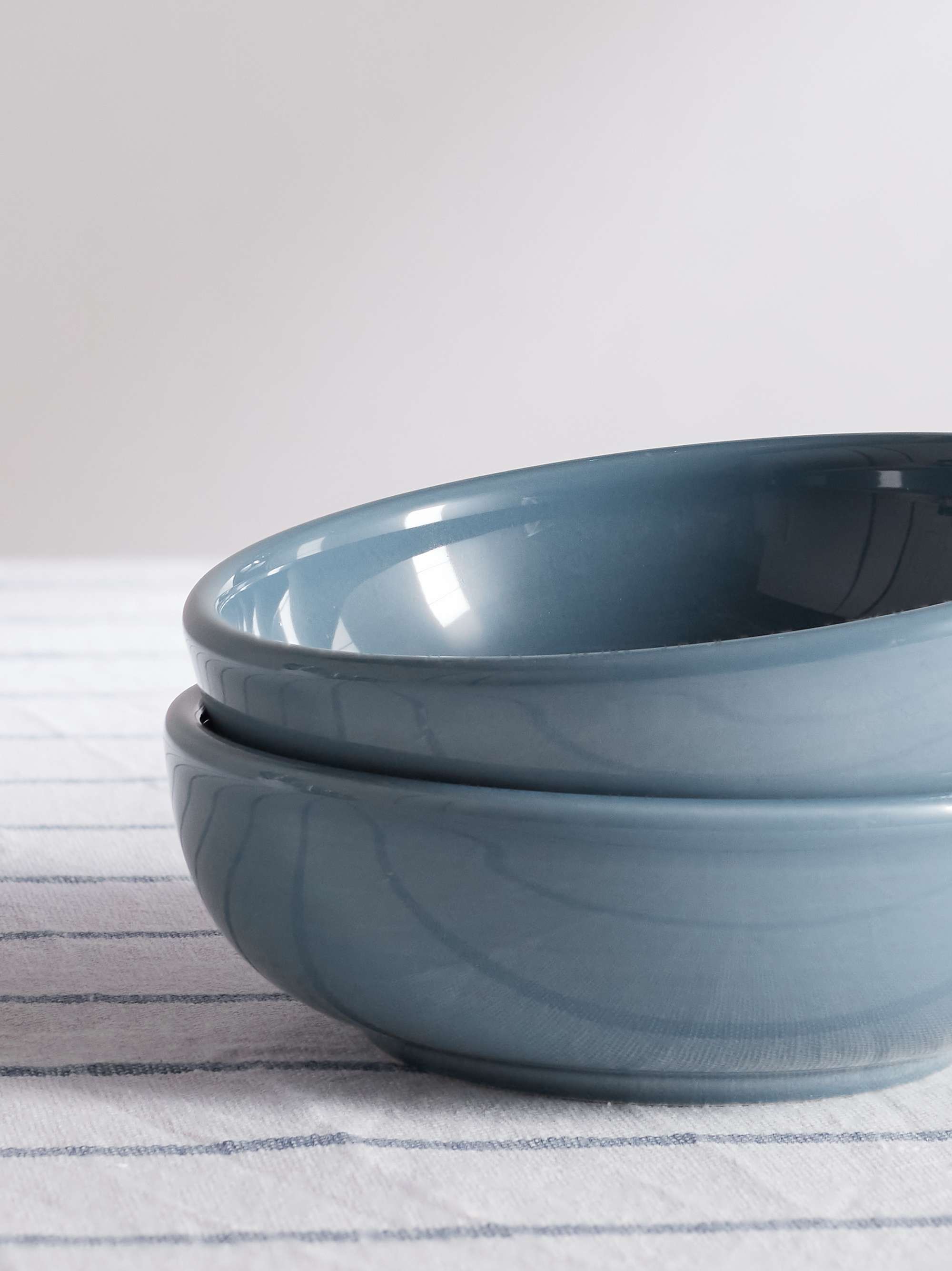 R+D.LAB Set of Two Large Bilancia Glazed Ceramic Bowls