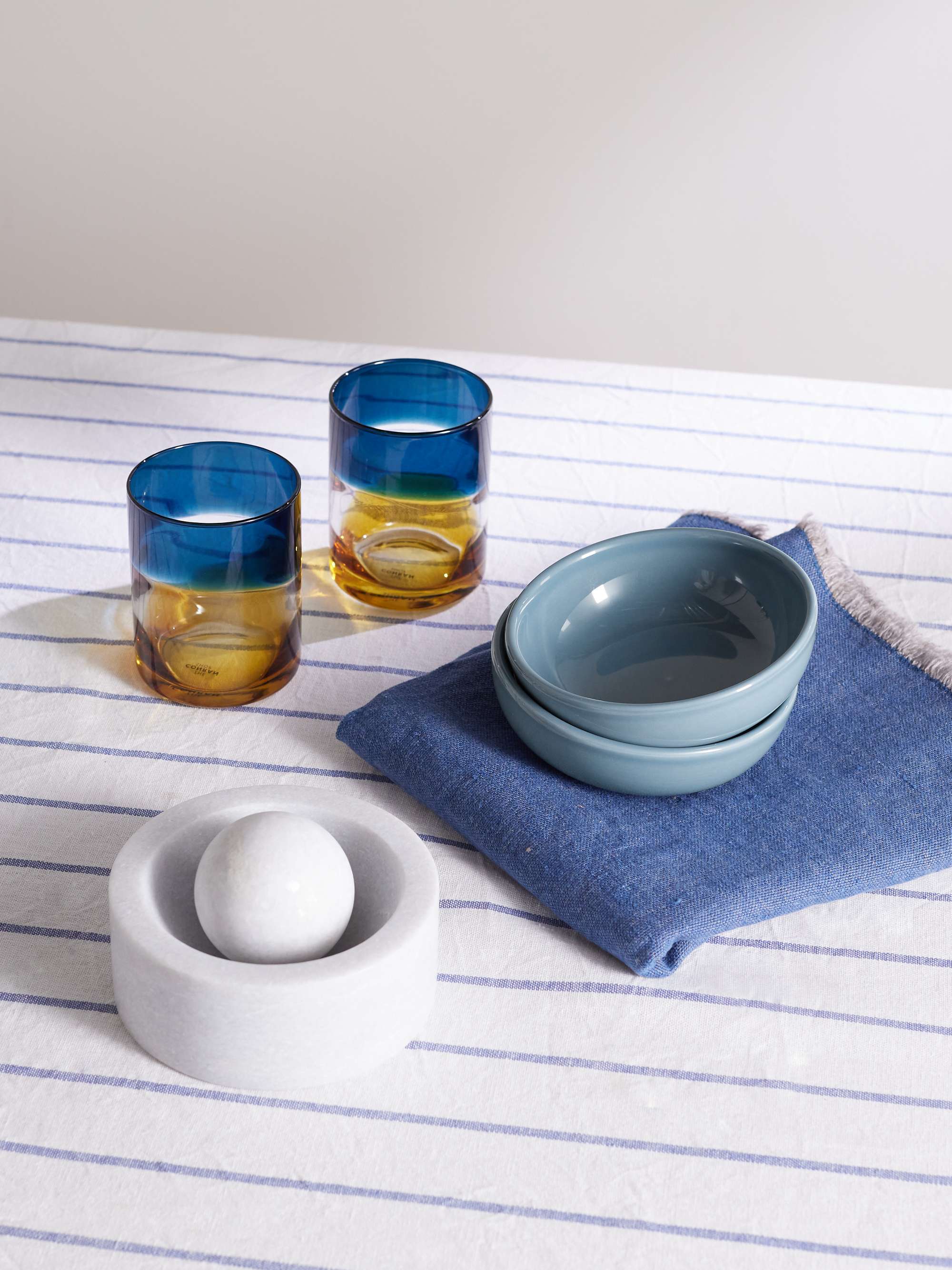 R+D.LAB Set of Two Large Bilancia Glazed Ceramic Bowls