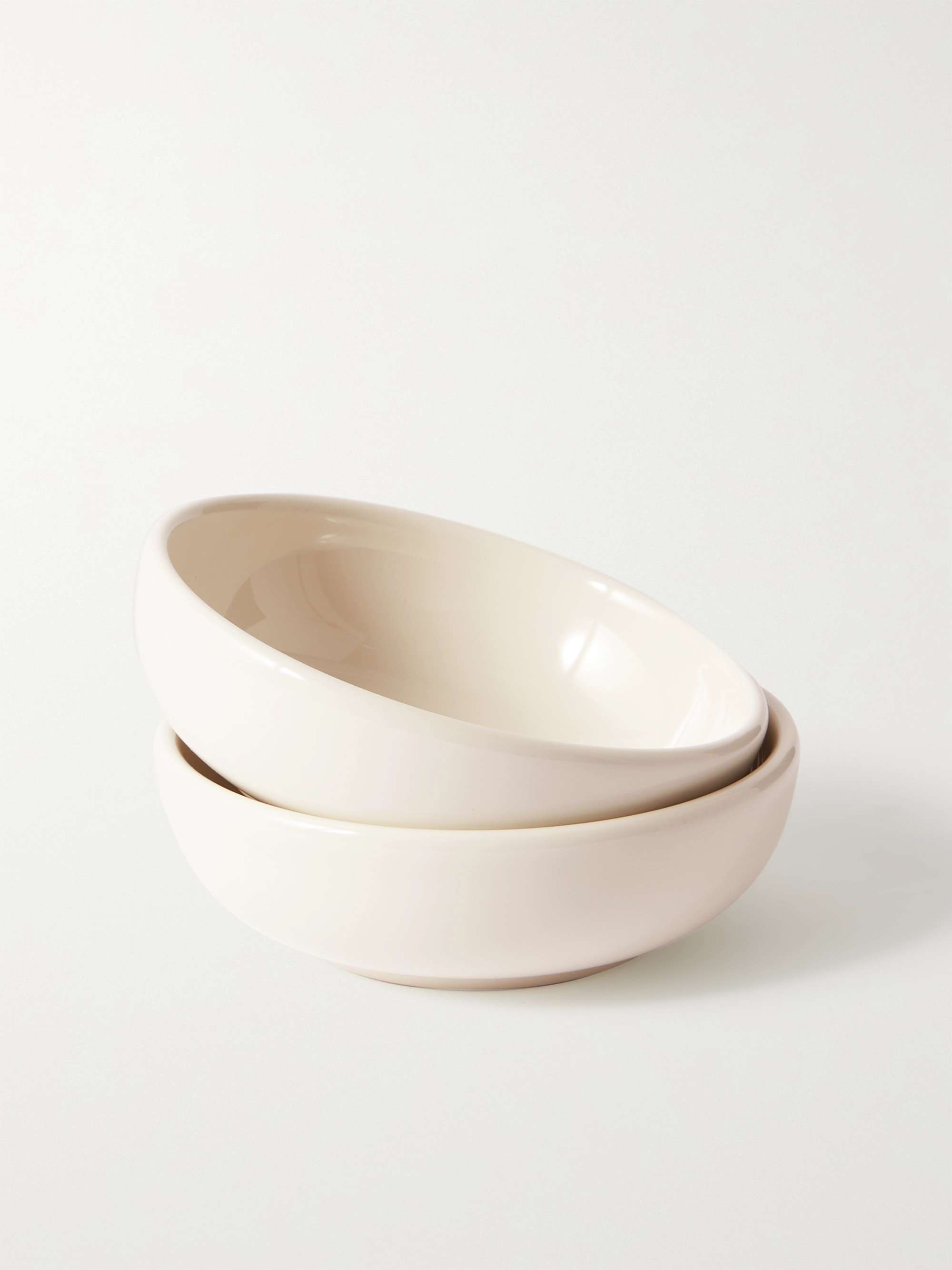R+D.LAB Set of Two Large Bilancia Glazed Ceramic Bowls