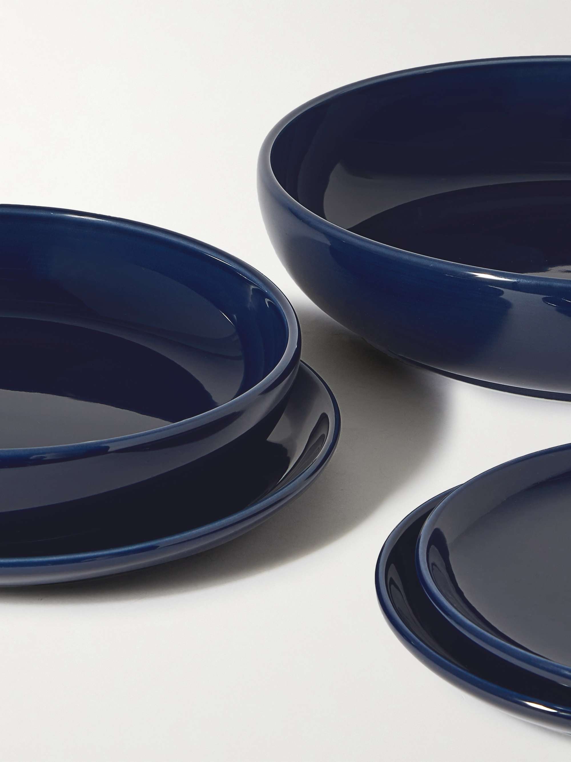 R+D.LAB Set of Two Small Bilancia Glazed Ceramic Plates
