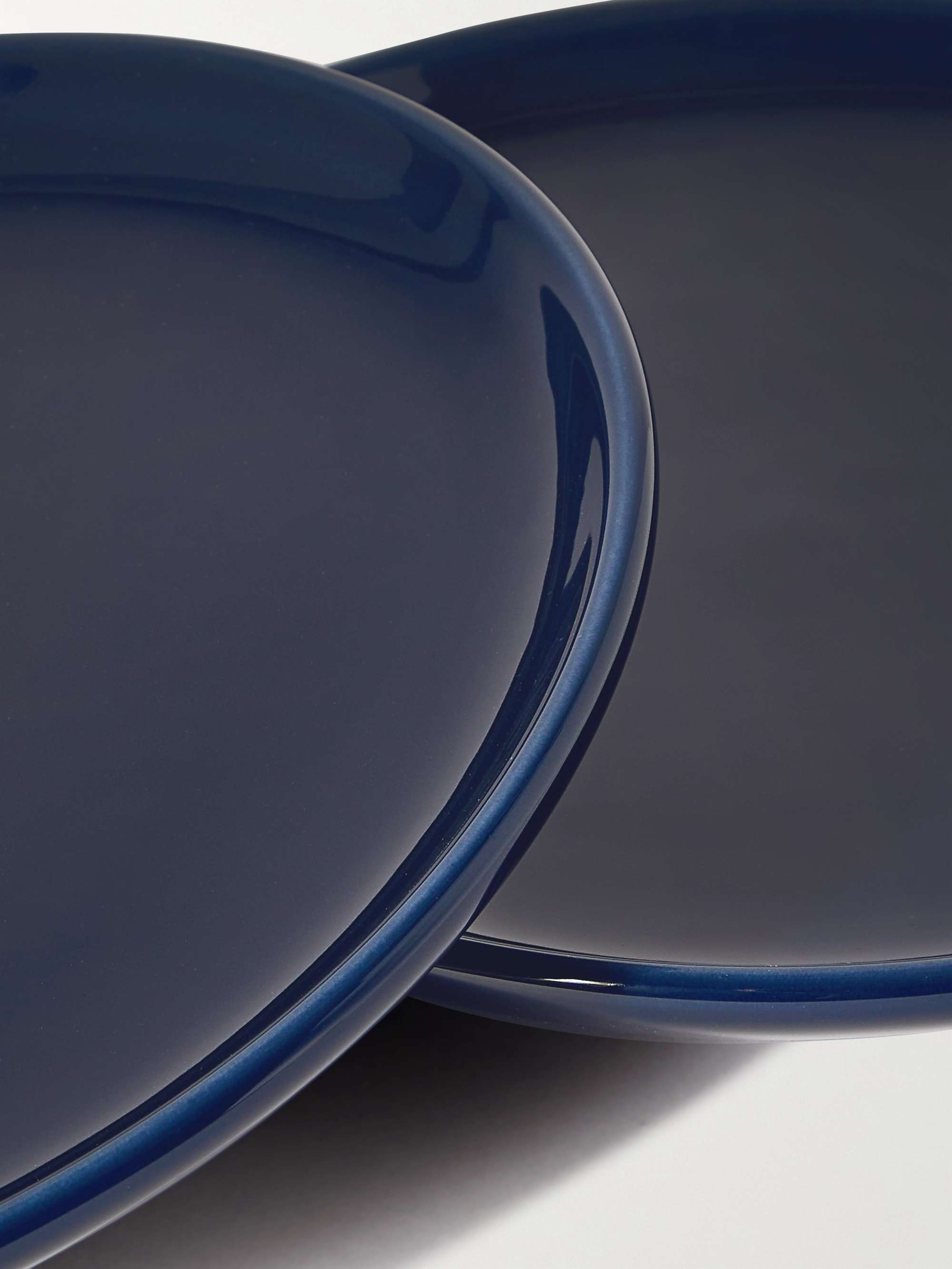 R+D.LAB Set of Two Small Bilancia Glazed Ceramic Plates