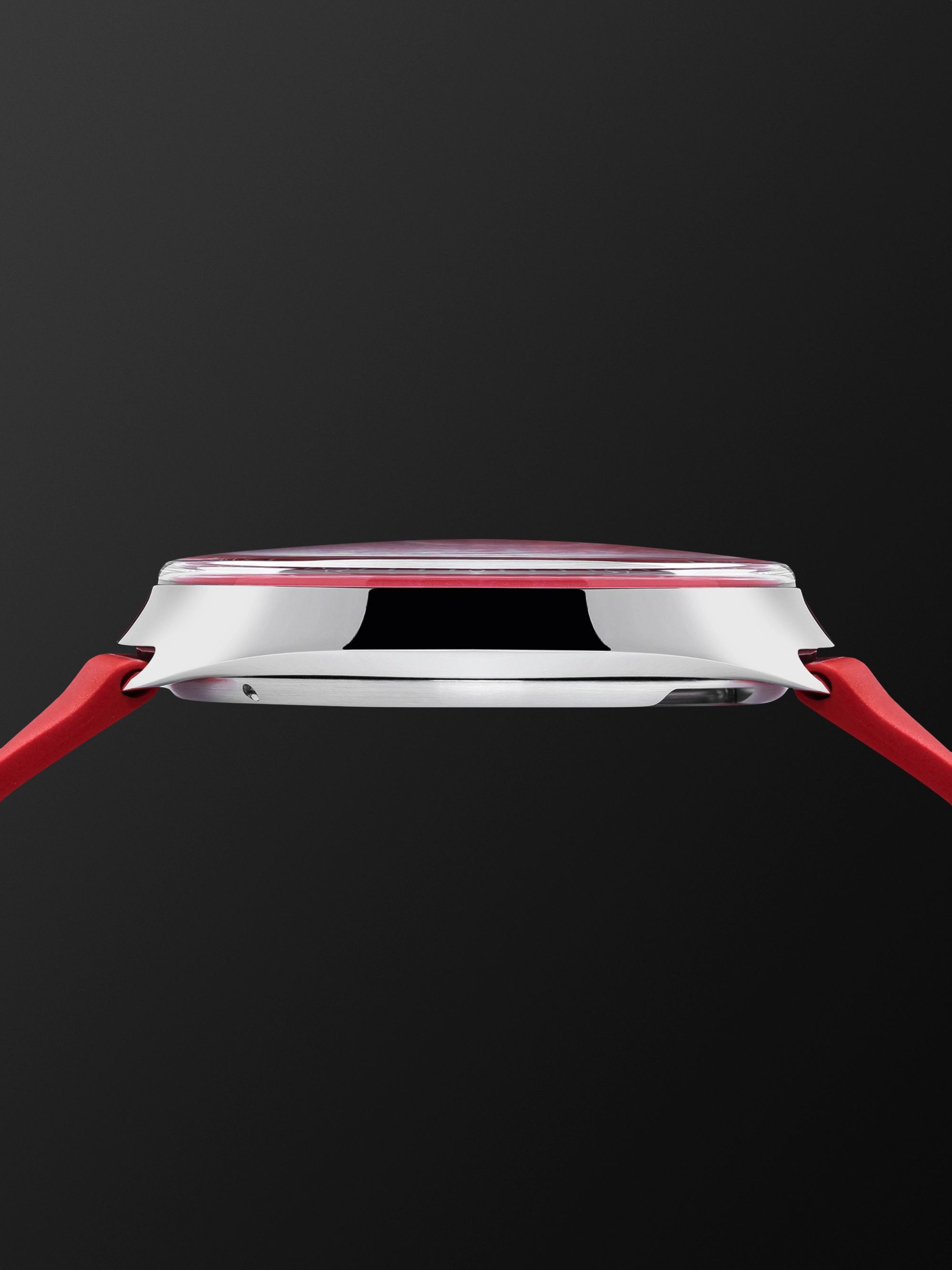 RESSENCE Type 1 Slim Red Limited Edition Automatic 42mm Titanium and Rubber Watch, Ref. No. Type 1S 000