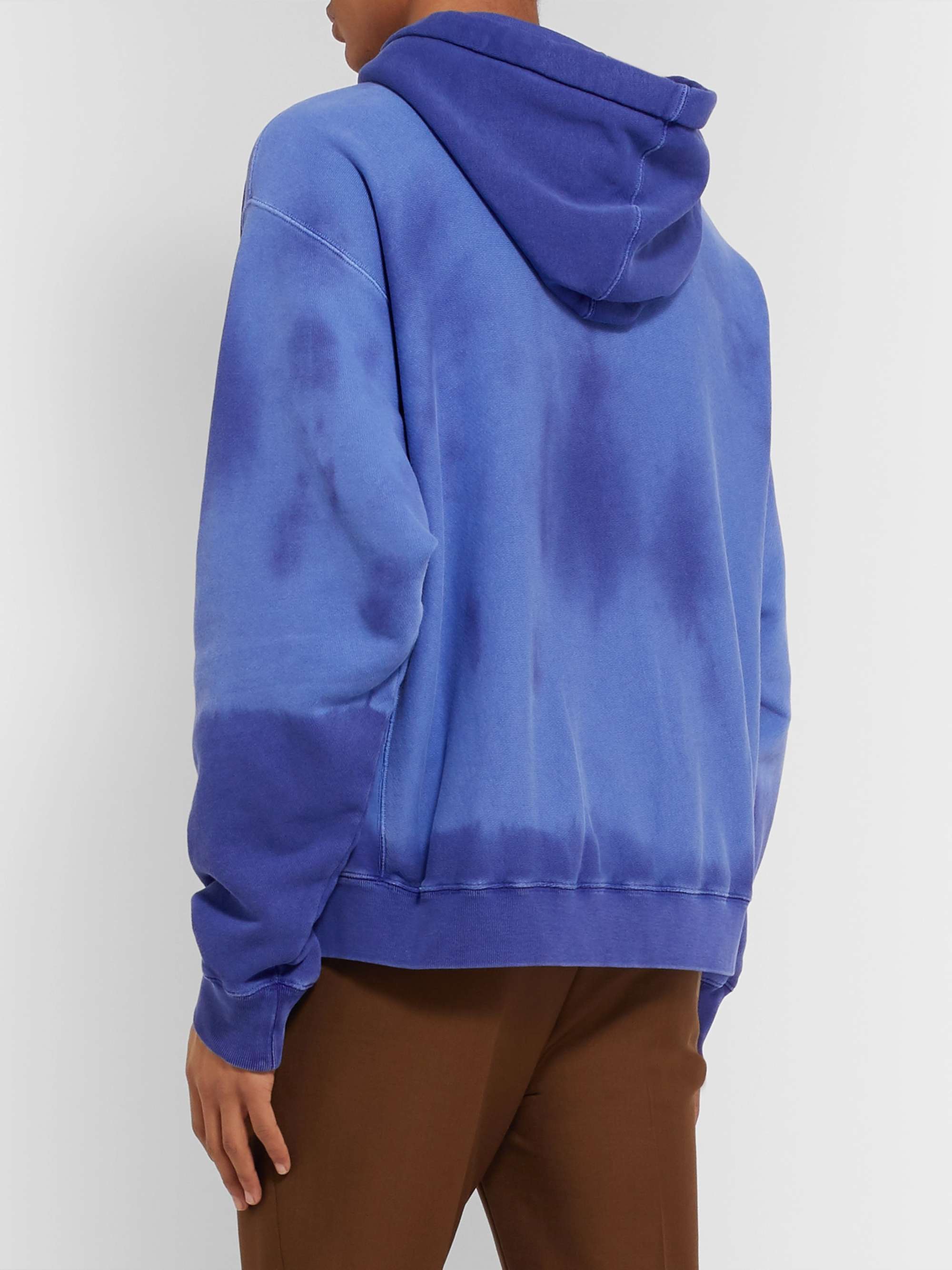 GUCCI Logo-Print Loopback Cotton-Jersey Hoodie