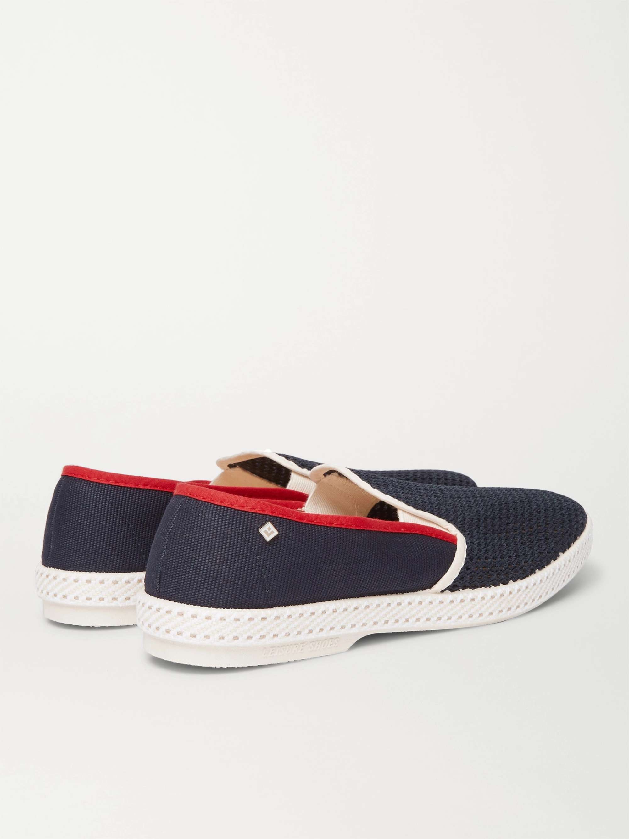 RIVIERAS Cotton-Mesh Espadrilles