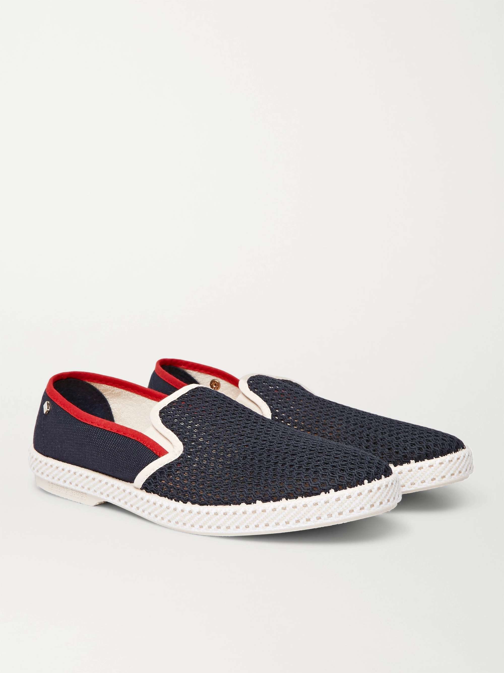 RIVIERAS Cotton-Mesh Espadrilles