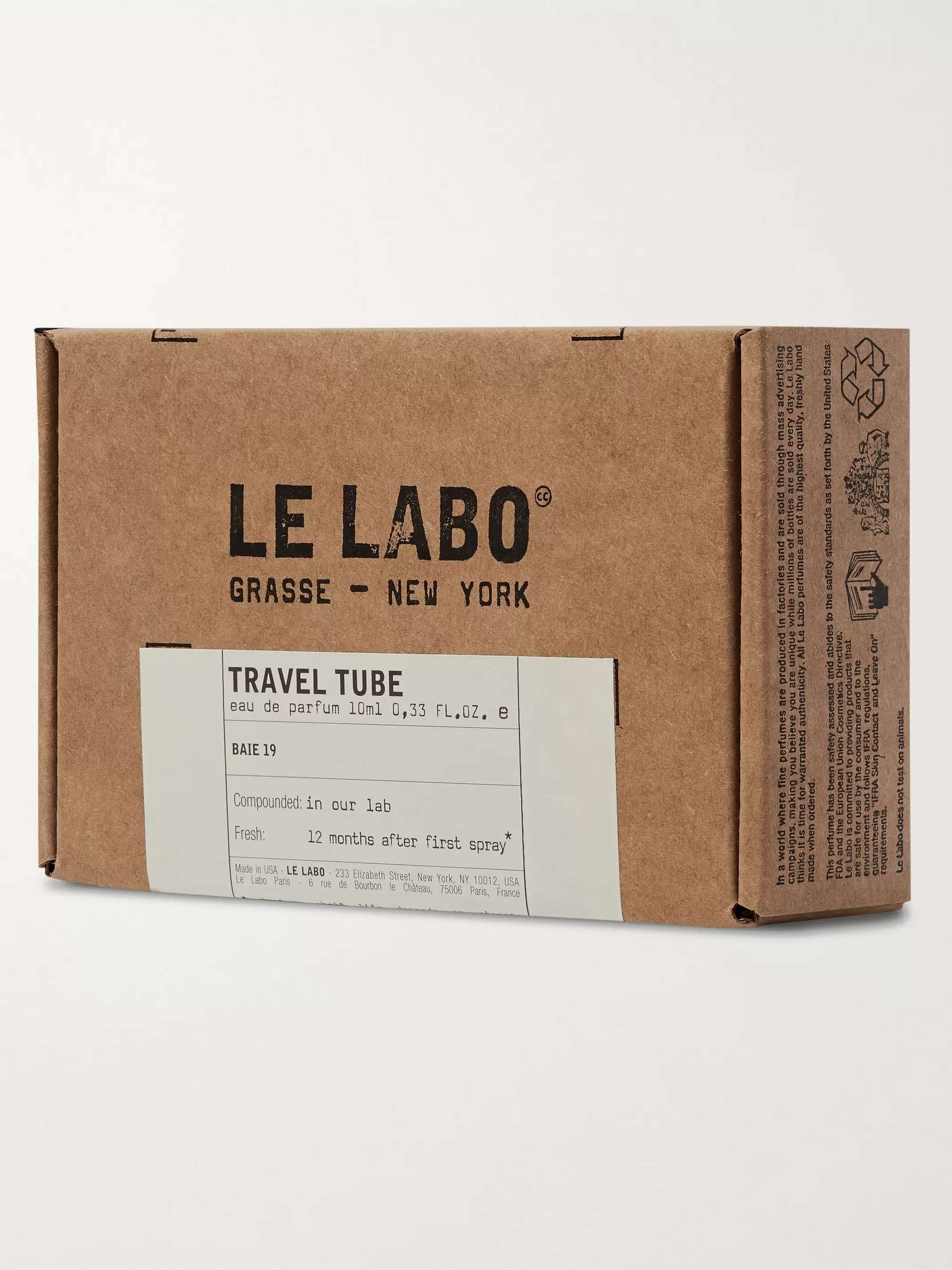 LE LABO Baie 19 Eau De Parfum Travel Tube 10ml for Men MR PORTER