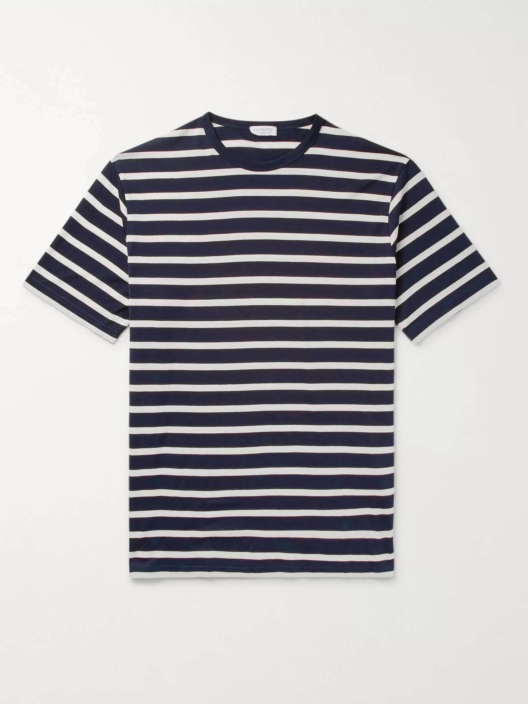 SUNSPEL Striped Cotton-Jersey T-Shirt for Men | MR PORTER