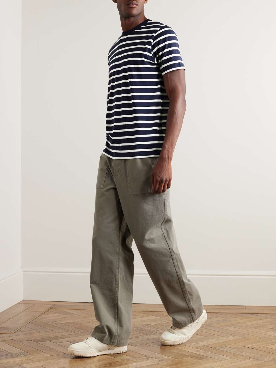 SUNSPEL Striped Cotton-Jersey T-Shirt for Men | MR PORTER