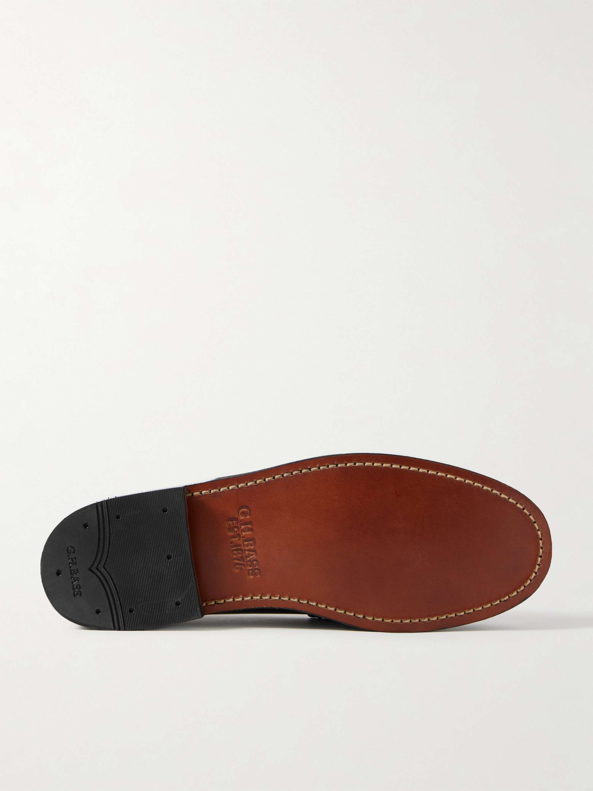 G.H. BASS Weejuns Heritage Larson Leather Penny Loafers
