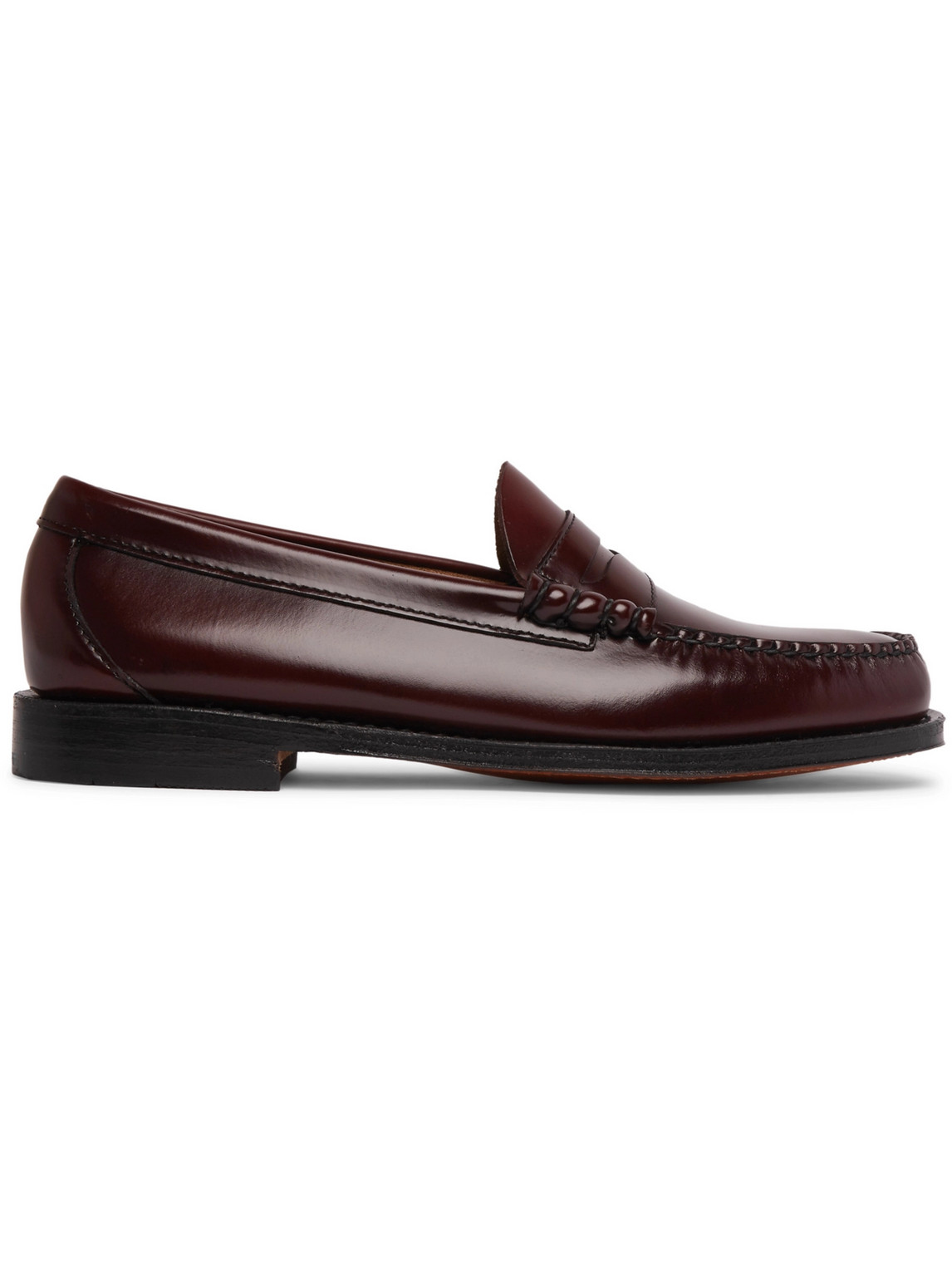 Shop G.h. Bass & Co. Weejuns Heritage Larson Leather Penny Loafers In Burgundy