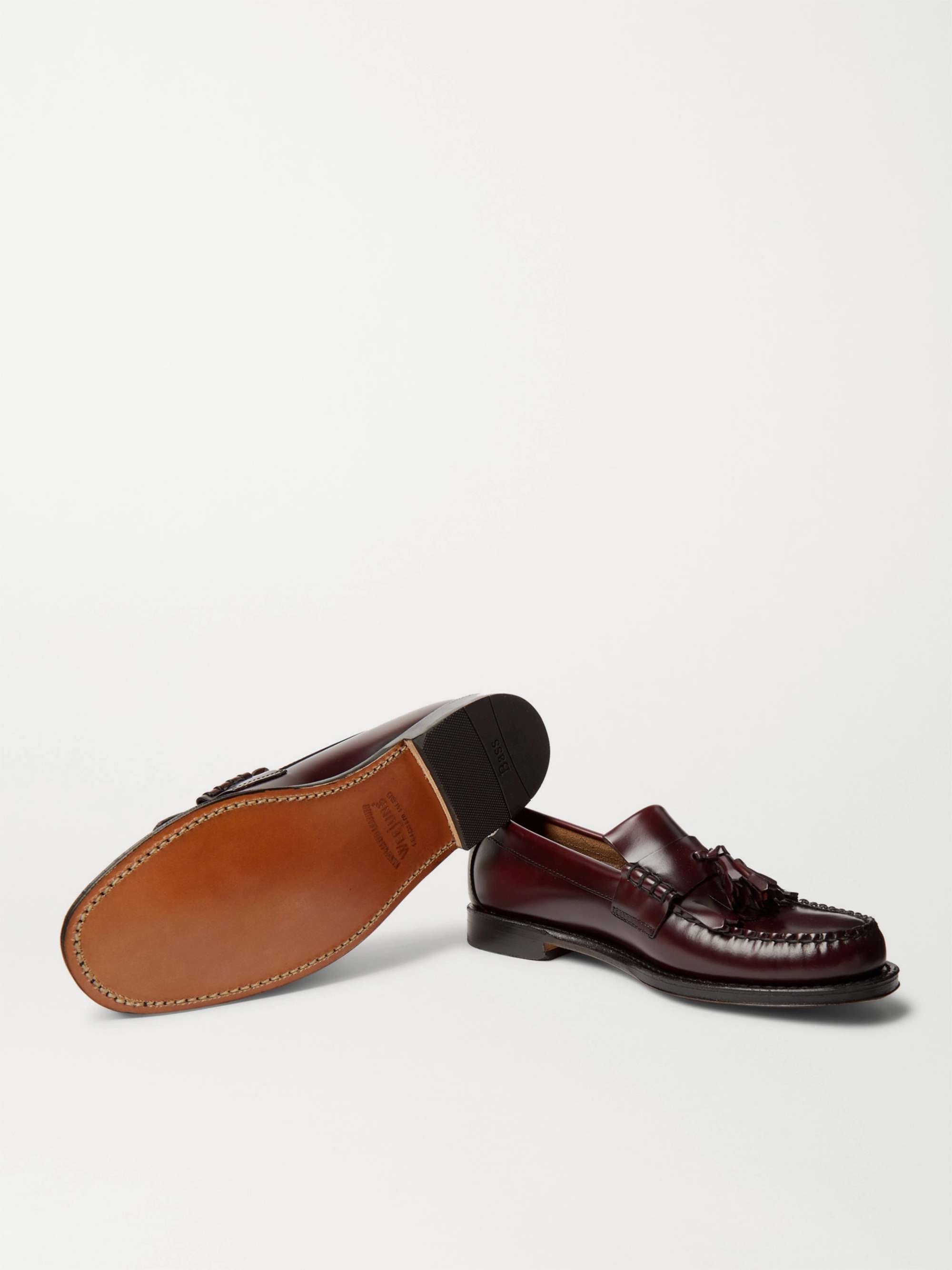 G.H. BASS & CO. Weejuns Layton Kiltie Moc II Leather Tasselled Loafers