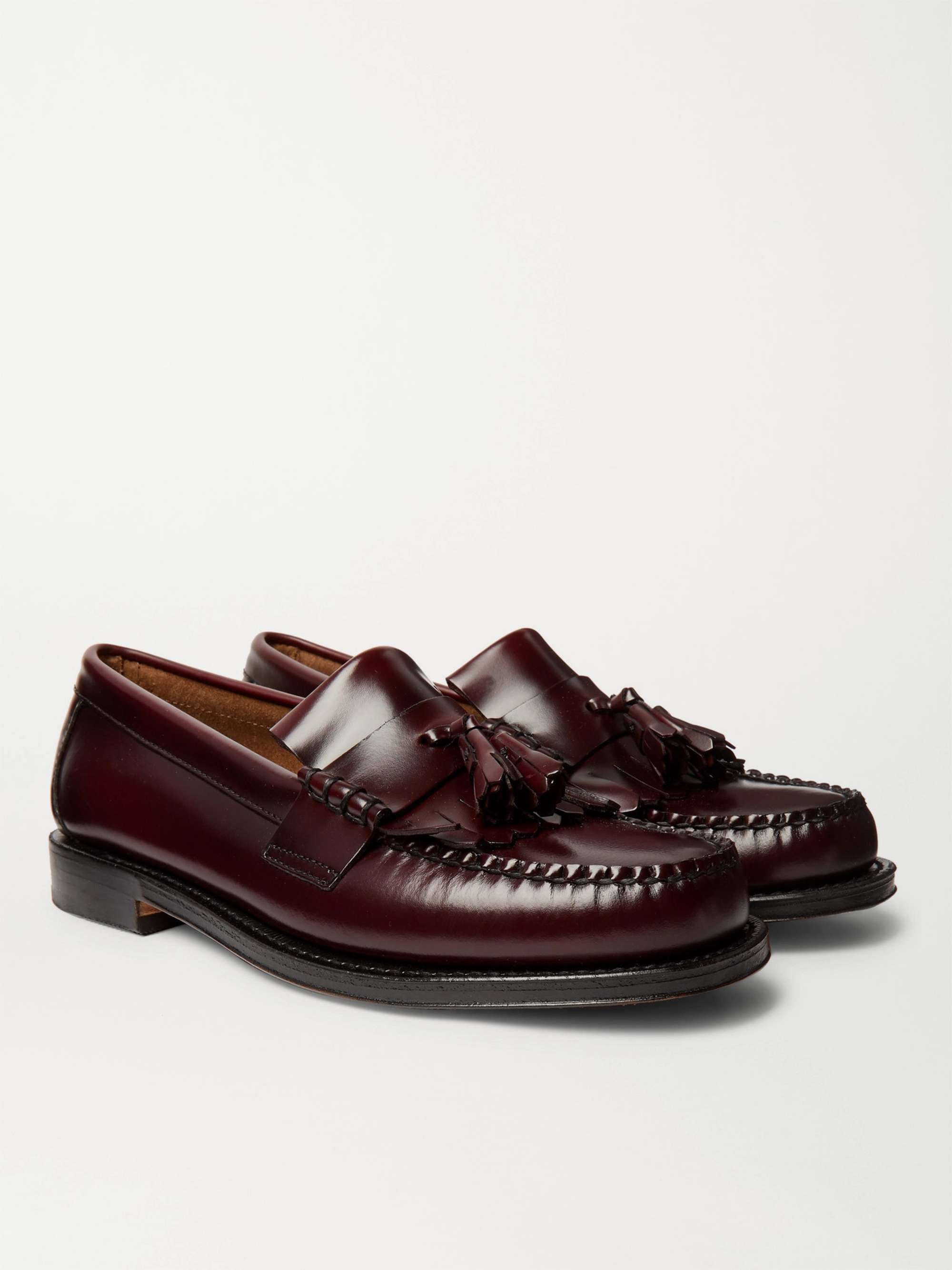 G.H. BASS & CO. Weejuns Layton Kiltie Moc II Leather Tasselled Loafers