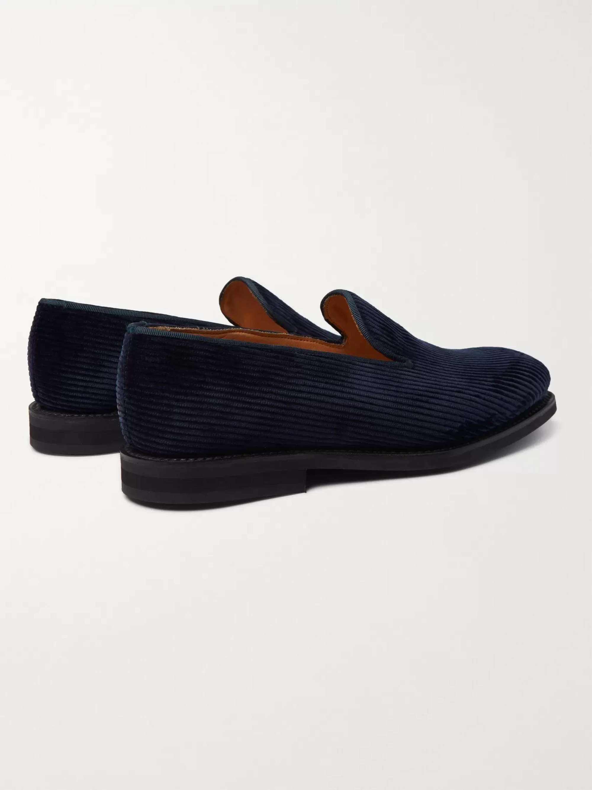 GEORGE CLEVERLEY Positano Waxed-Cotton Loafers
