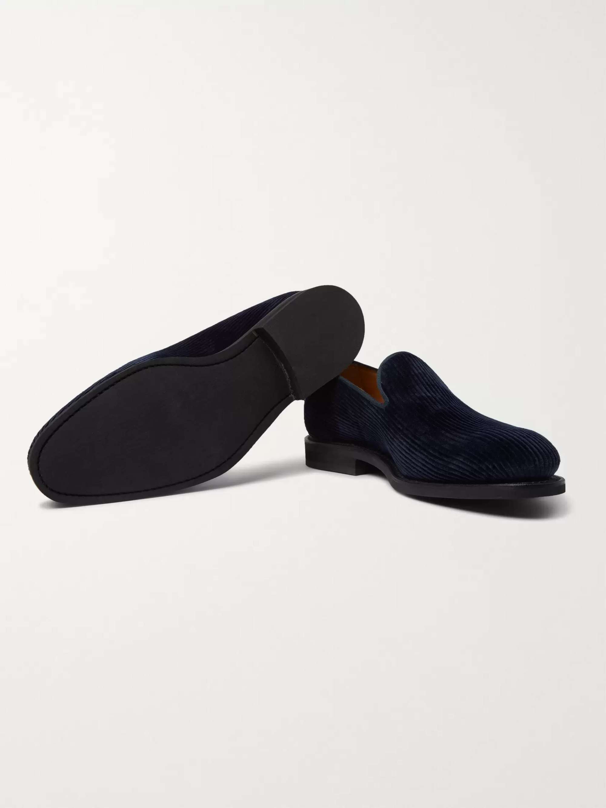 GEORGE CLEVERLEY Positano Waxed-Cotton Loafers