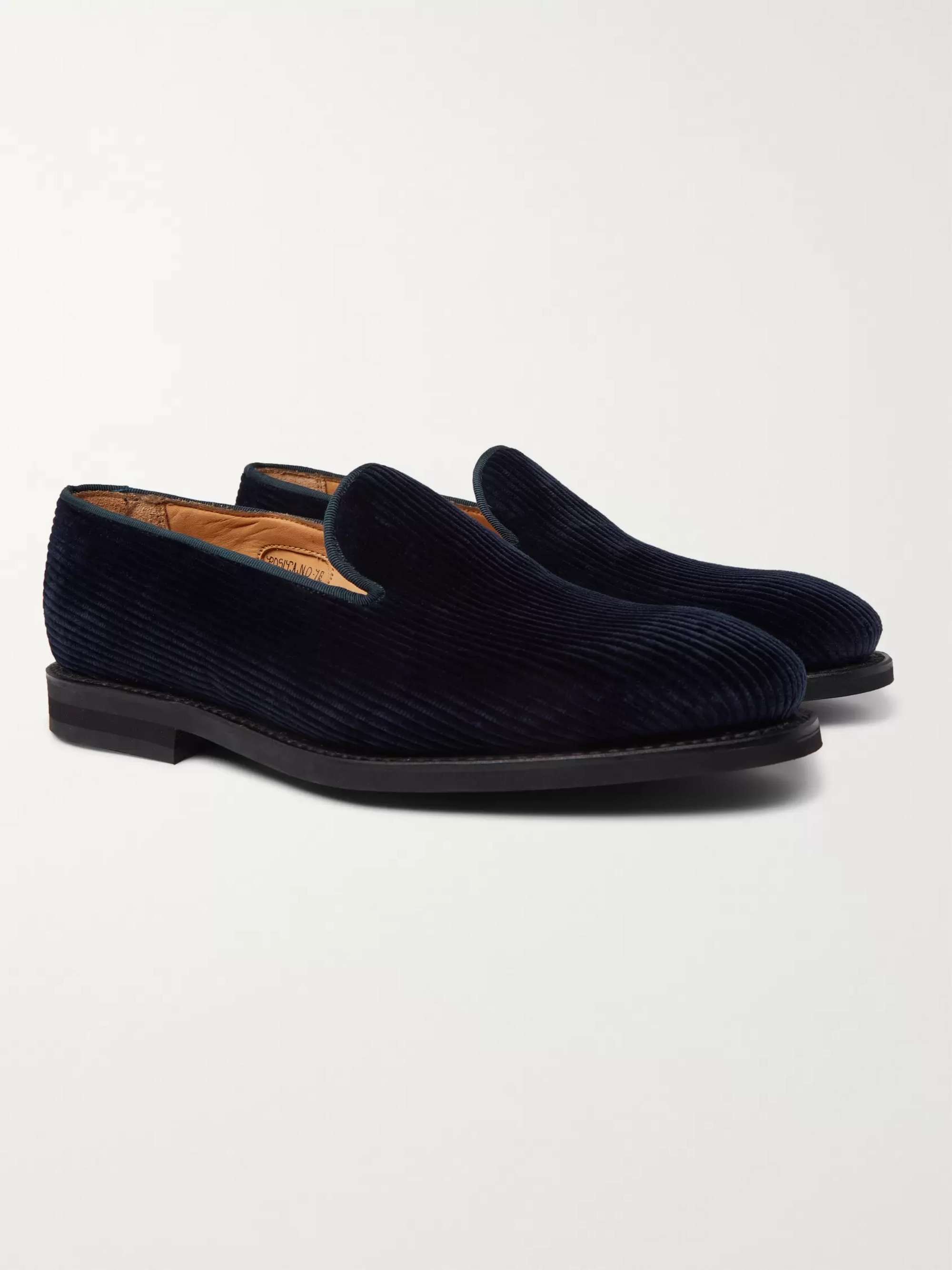 GEORGE CLEVERLEY Positano Waxed-Cotton Loafers