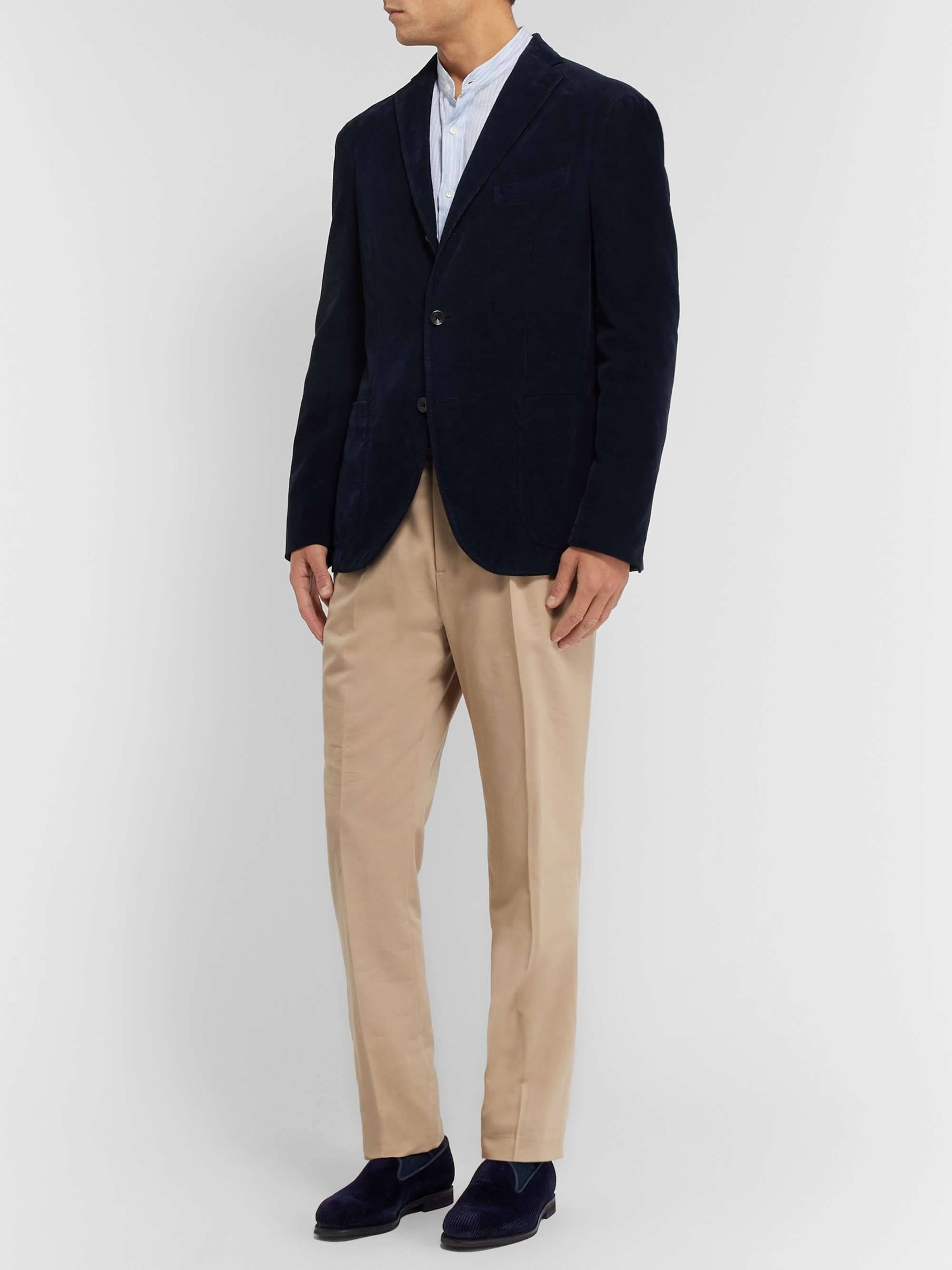 GEORGE CLEVERLEY Positano Waxed-Cotton Loafers
