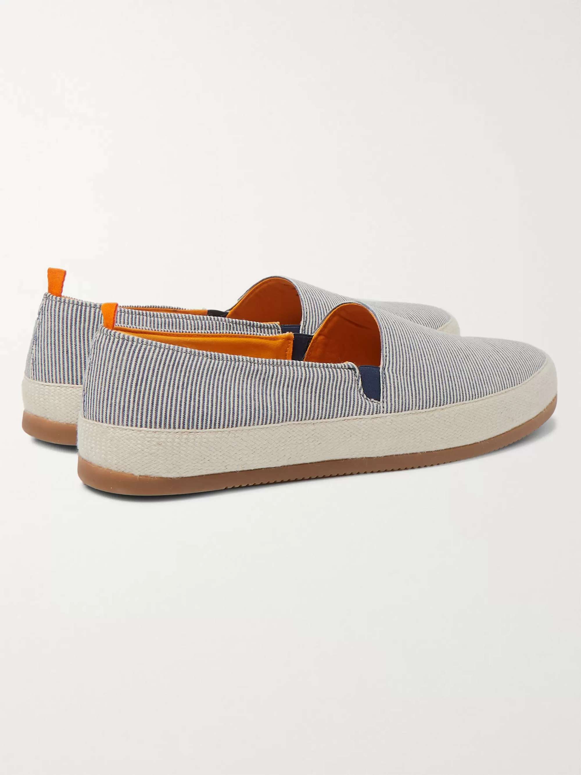 MULO Striped Seersucker Espadrilles